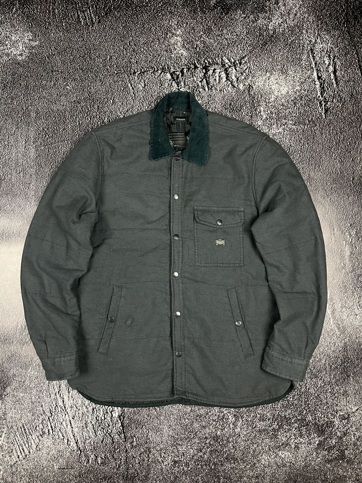Diesel Vintage Diesel Grey Overshirt Jacket Size XXL Size US XXL / EU 58 / 5 - 1 Thumbnail