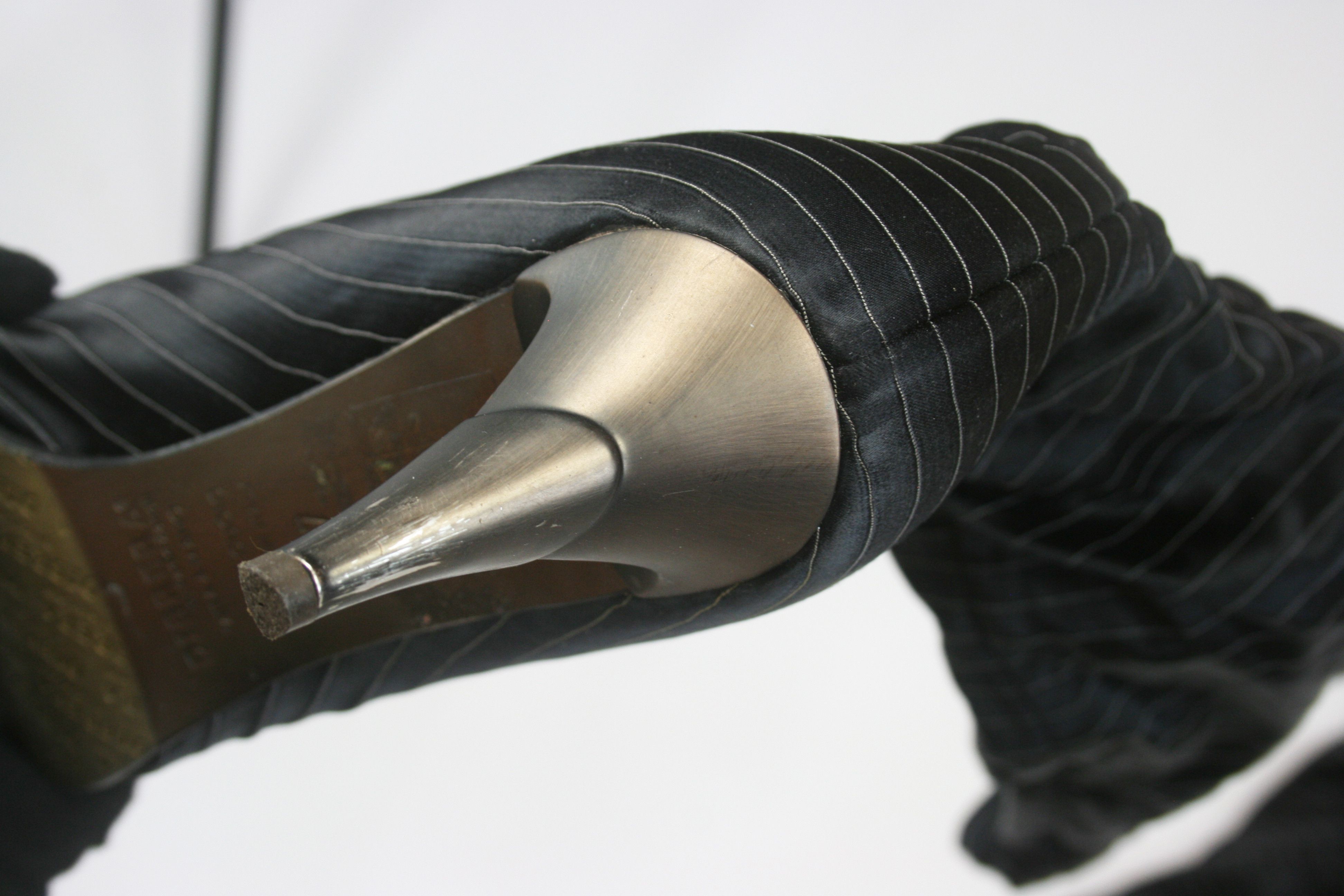 Other Dibrera By Paolo Zanoli Y2K Butterfly Stretch Heeled Boots Size US 7 / IT 37 - 11 Thumbnail