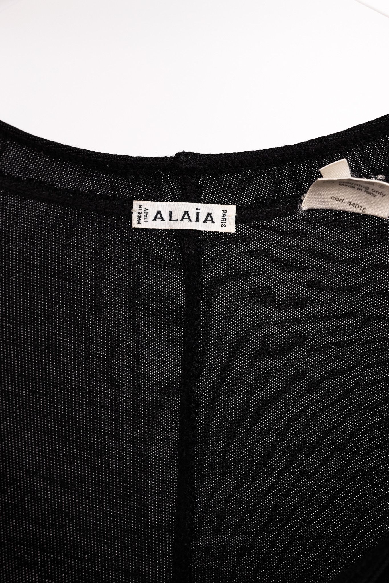 Alaia Alaïa Vintage Panelled Black Knit Skater Dress Size XS / US 0-2 / IT 36-38 - 4 Thumbnail