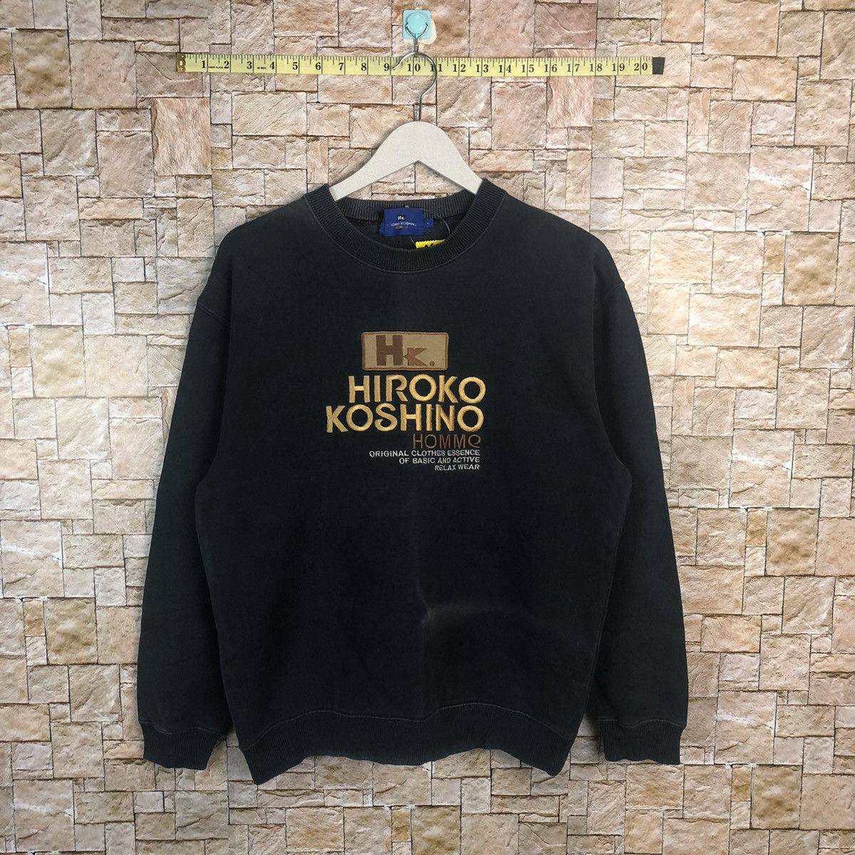 Hiroko Koshino Homme × Vintage DL Hiroko Koshino Homme Dark Blue Sweatshirt #A38 Size US M / EU 48-50 / 2 - 1 Thumbnail