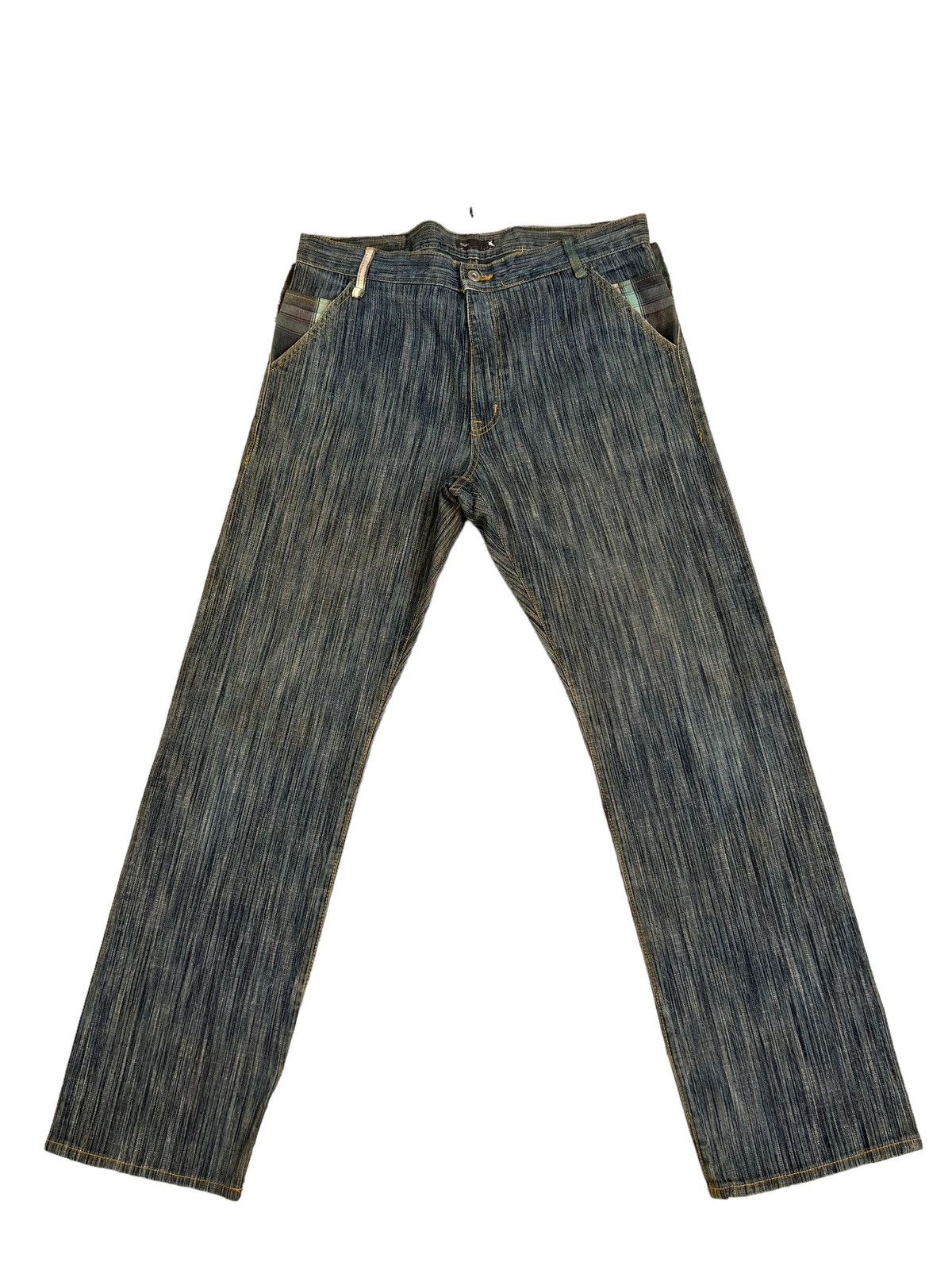 Vintage Vintage 81LDK Streetwear Japan Dirty Mud Denim Jeans Size US 34 / EU 50 - 1 Thumbnail