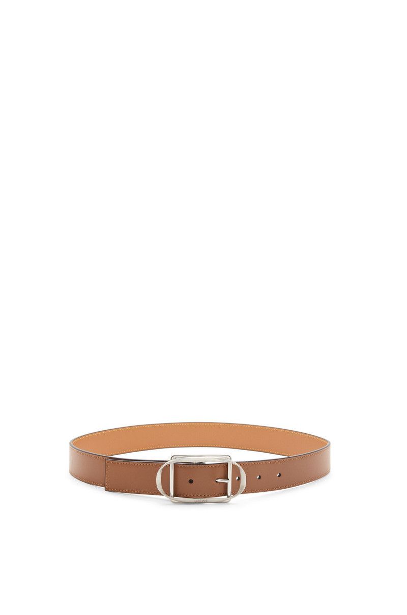 Loewe o1in1g0426 Size: 3.5 CM / Curved Buckle Belt in Tan Size ONE SIZE - 1 Thumbnail
