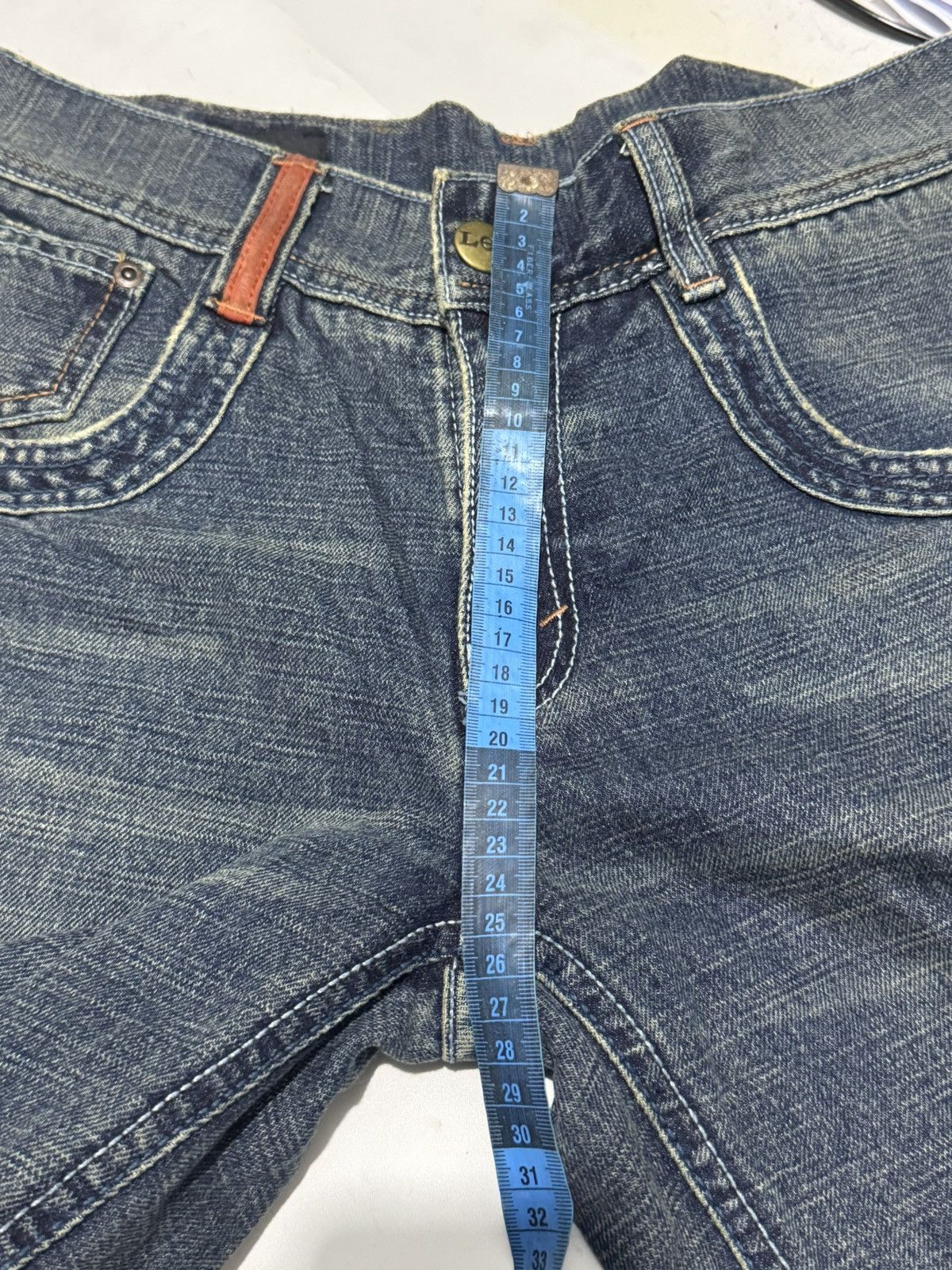 Tornado Mart Mudwash Lee Denim Distressed Flare Japanese Size US 29 - 14 Thumbnail