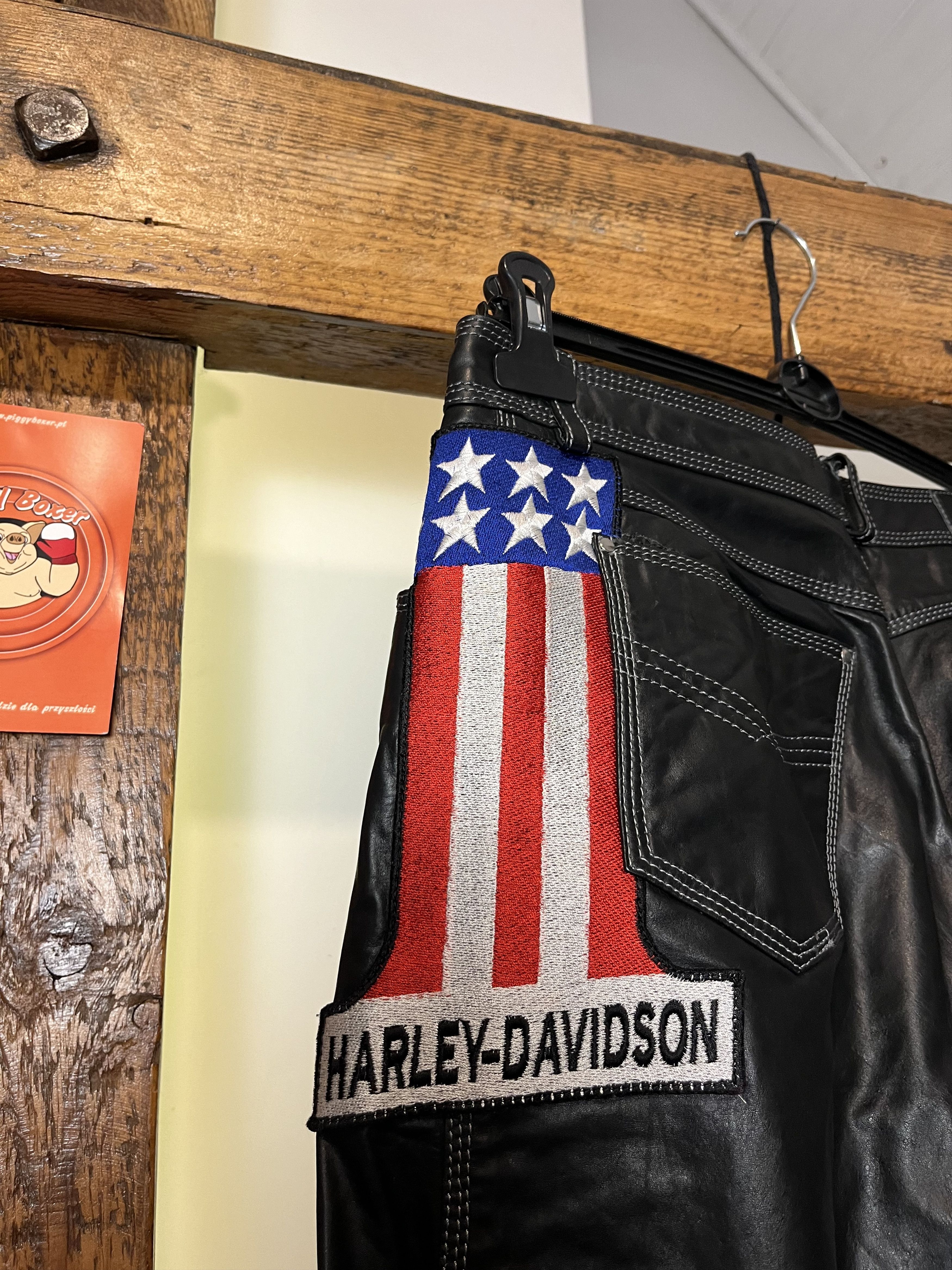 Genuine Leather × Harley Davidson 90s Gypsy Harley Davidson USA Leather Pants Size US 32 / EU 48 - 5 Thumbnail