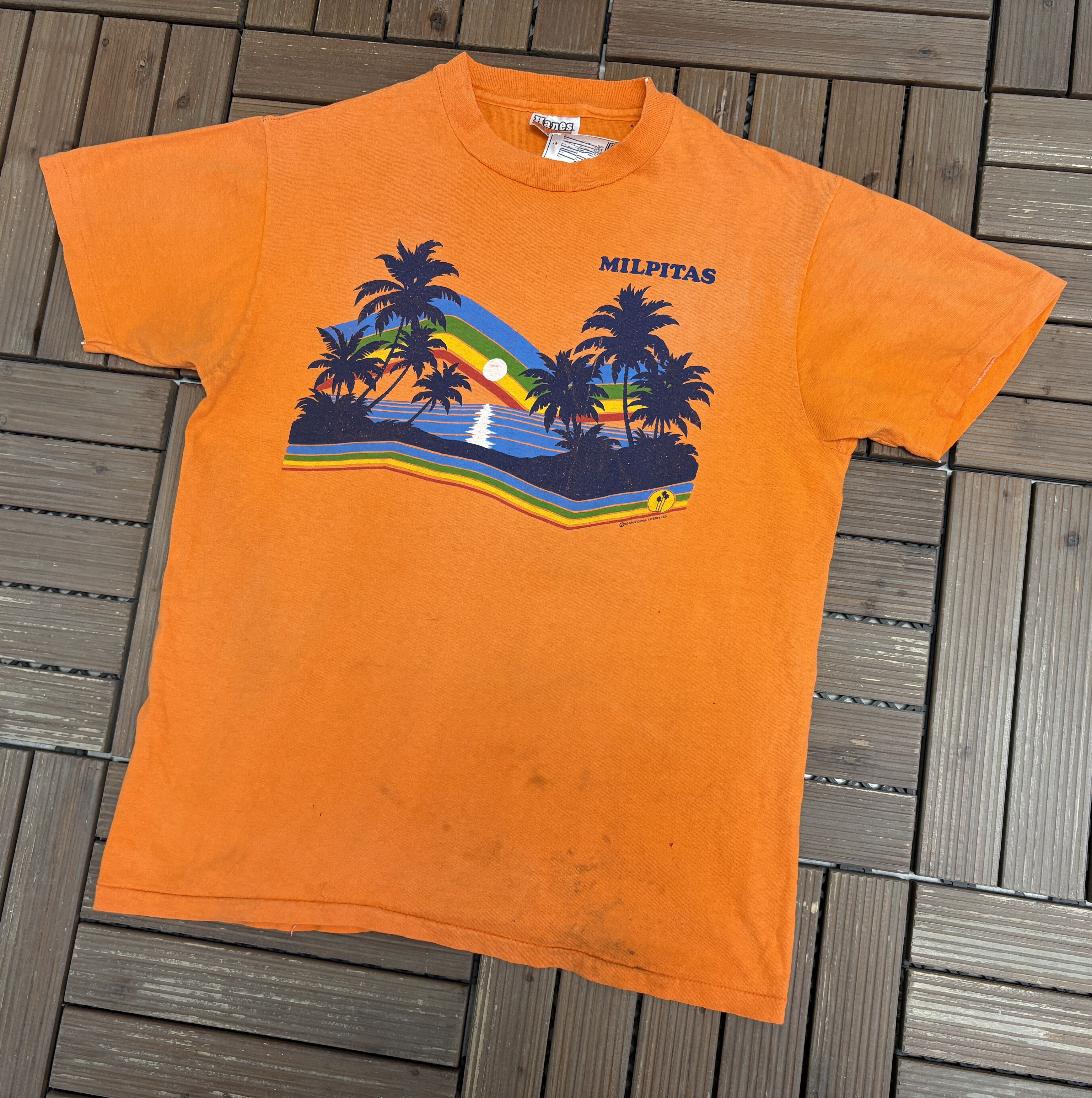 Vintage Milpitas, California Vintage Made in USA T-Shirt Tee Size US L / EU 52-54 / 3 - 4 Thumbnail