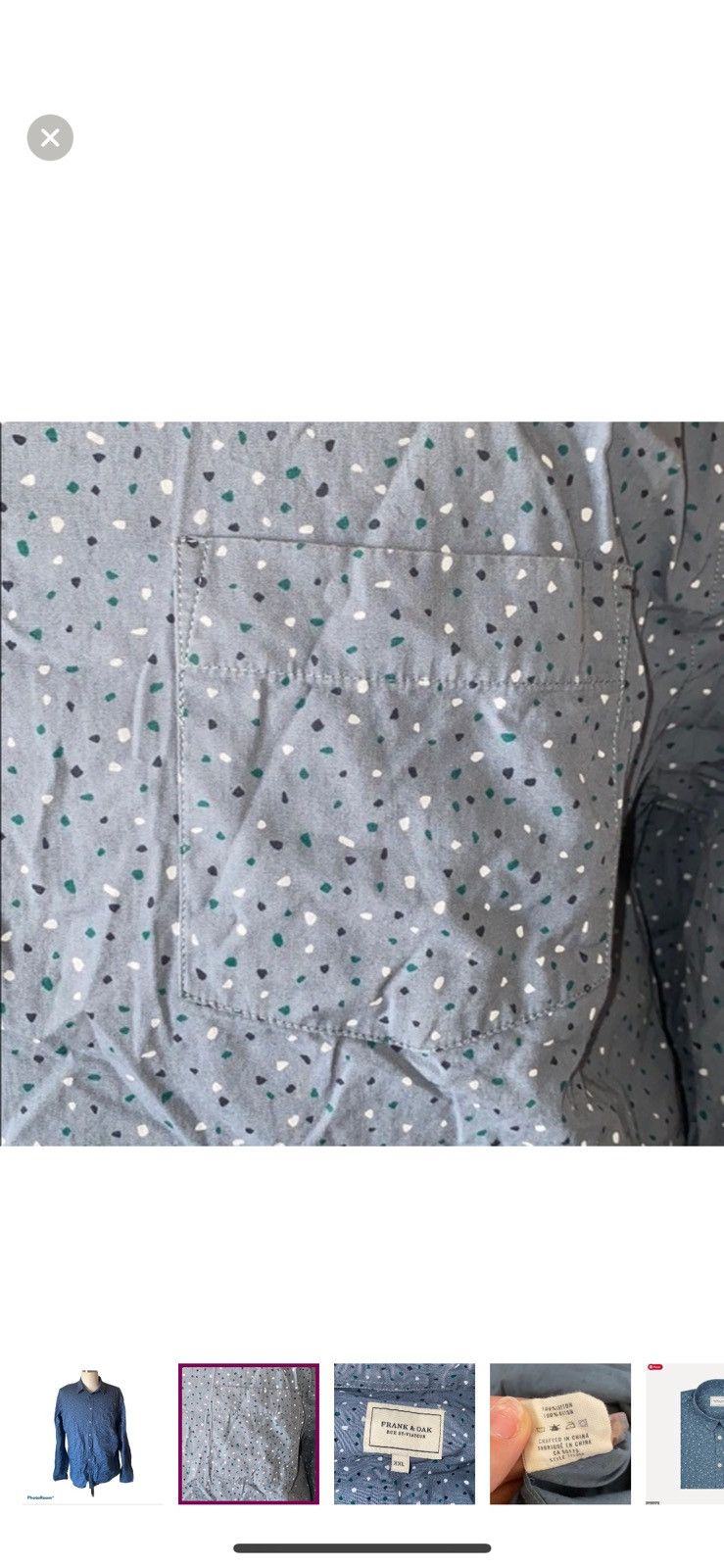 Frank & Oak Frank & oak 2XL print motif dress shirt Size US XXL / EU 58 / 5 - 4 Thumbnail