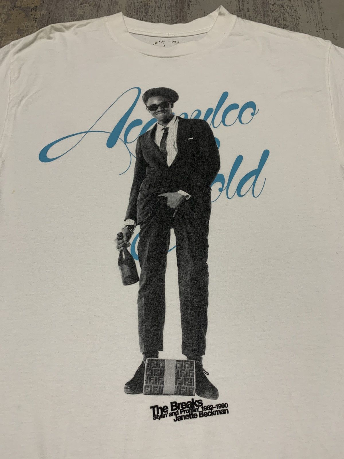 Acapulco Gold Vintage Acapulco Gold Slick Rick Janette Beckman Photo Tee Size US M / EU 48-50 / 2 - 2 Thumbnail