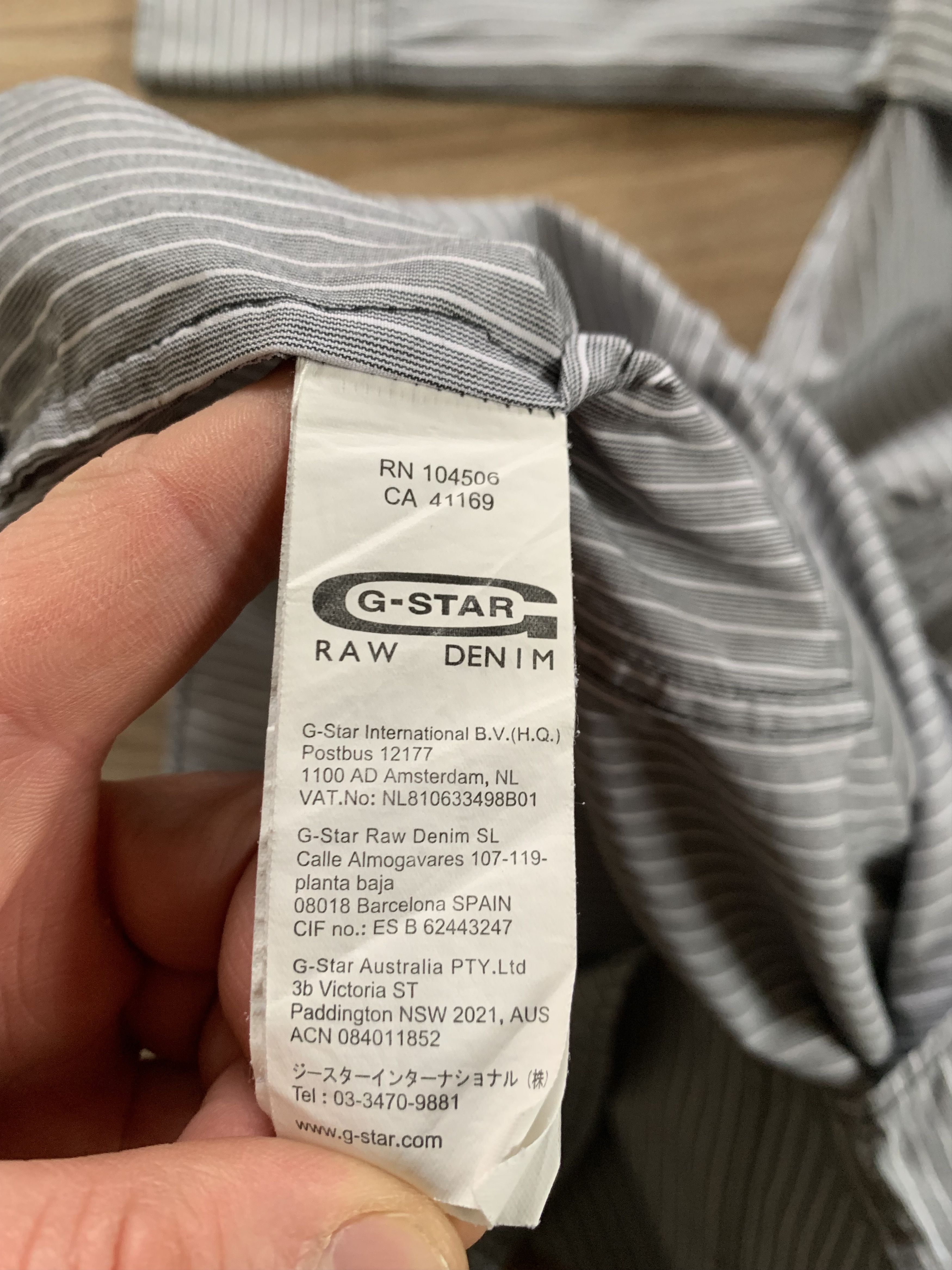 G-Star × Vintage Vintage G-Star Raw Prime Concept Stripe Shirt Size US L / EU 52-54 / 3 - 9 Thumbnail