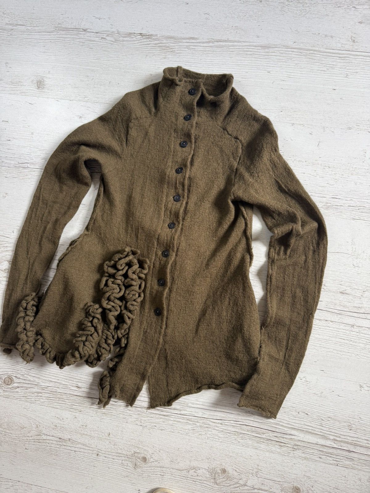 Rundholz Rundholz cardigan avangarde wool Size S / US 4 / IT 40 - 2 Thumbnail