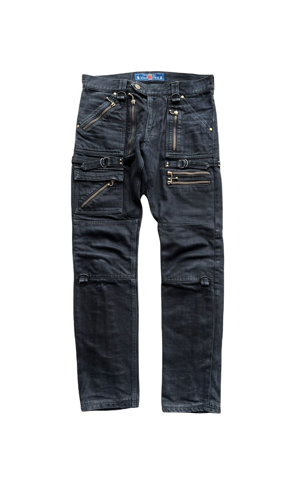 Blackmeans Blackmeans biker zip denim Size US 28 / EU 44 - 1 Thumbnail