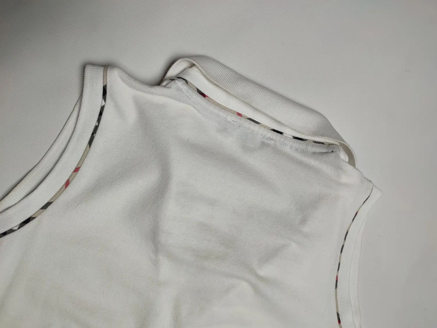Burberry Burberry London White Tank top polo vintage shirt Size ONE SIZE - 5 Thumbnail