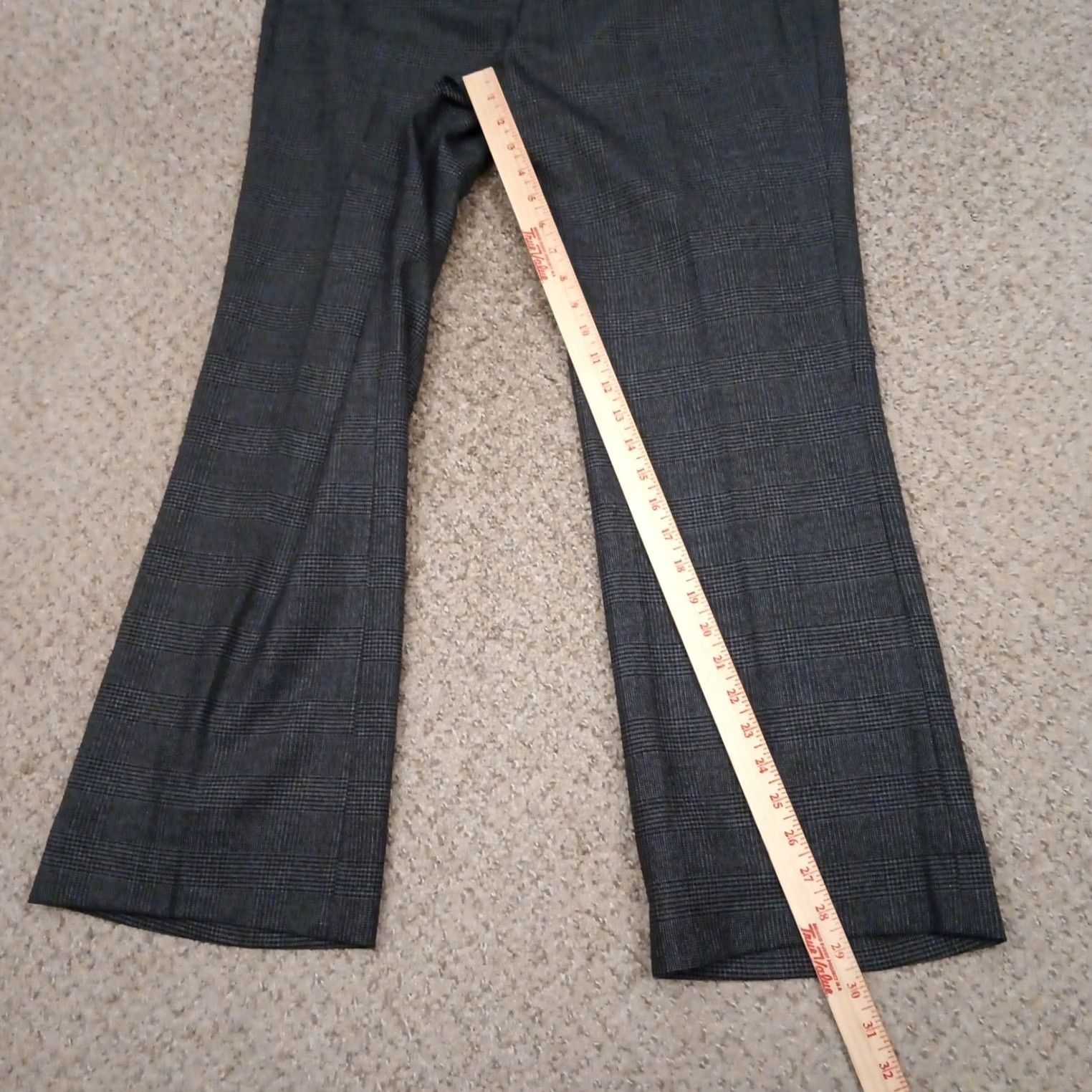 Jones New York Jones New York Dress Pants Womens Size 12 Gray Plaid Lined 34x29 High Rise Pants Mens Womens Girls Size 34" / US 12 / IT 48 - 5 Thumbnail
