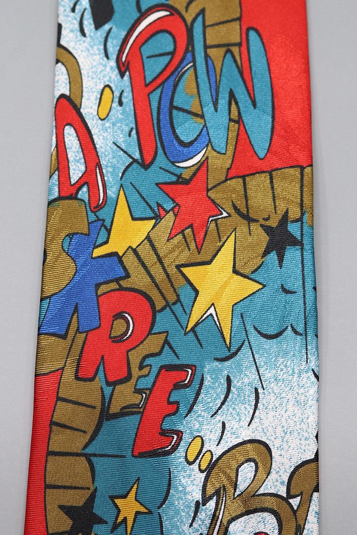Disney Rare Vintage Mickey Mouse Tie – Comic Style, Made in Sweden Size ONE SIZE - 6 Thumbnail