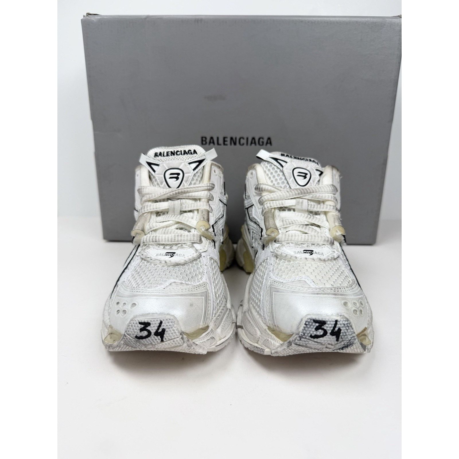 Balenciaga Size 34EU/4W - Balenciaga Runner Distressed NEW Size US 4 / IT 34 - 4 Thumbnail