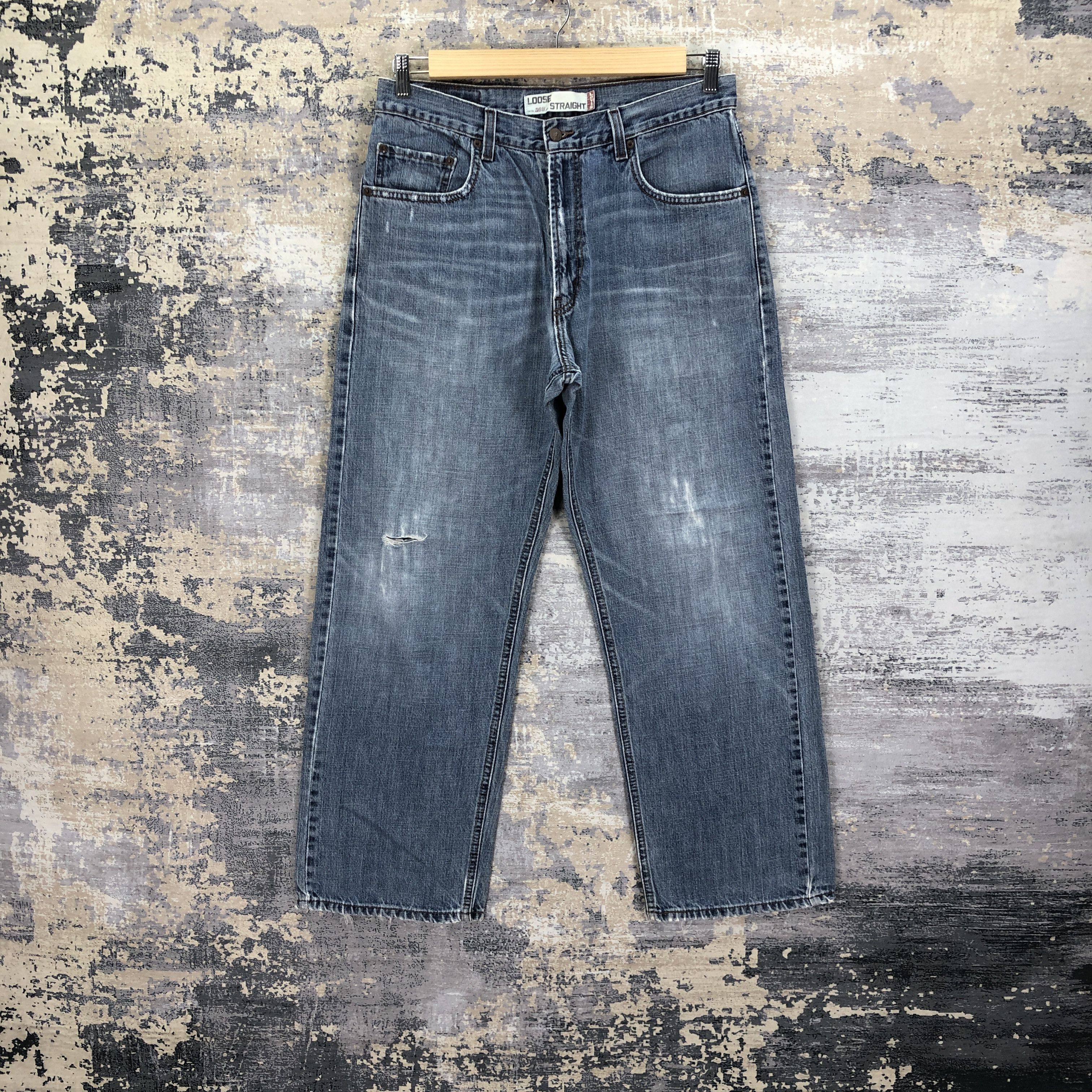 Levi's Vintage Levis 569 Baggy Loose Jeans Ripped Levis Faded Denim Size US 30 / EU 46 - 1 Thumbnail