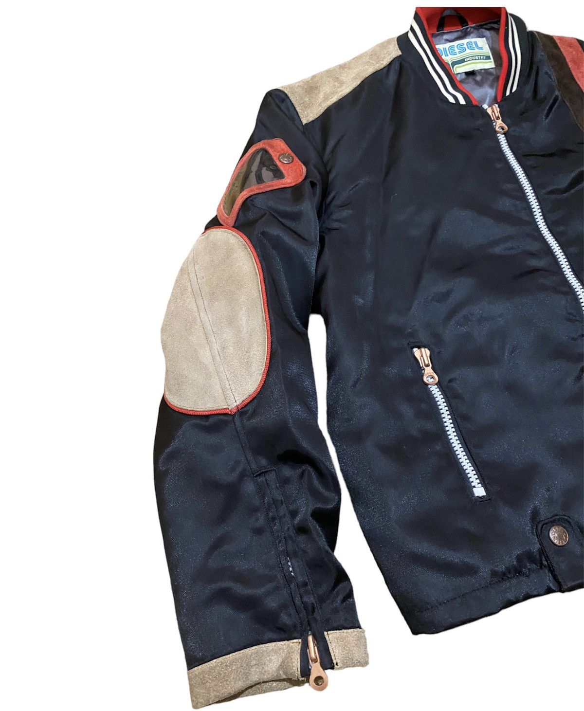 Diesel Vintage Diesel Racing Motorcycle Biker Jacket Size US XL / EU 56 / 4 - 2 Thumbnail