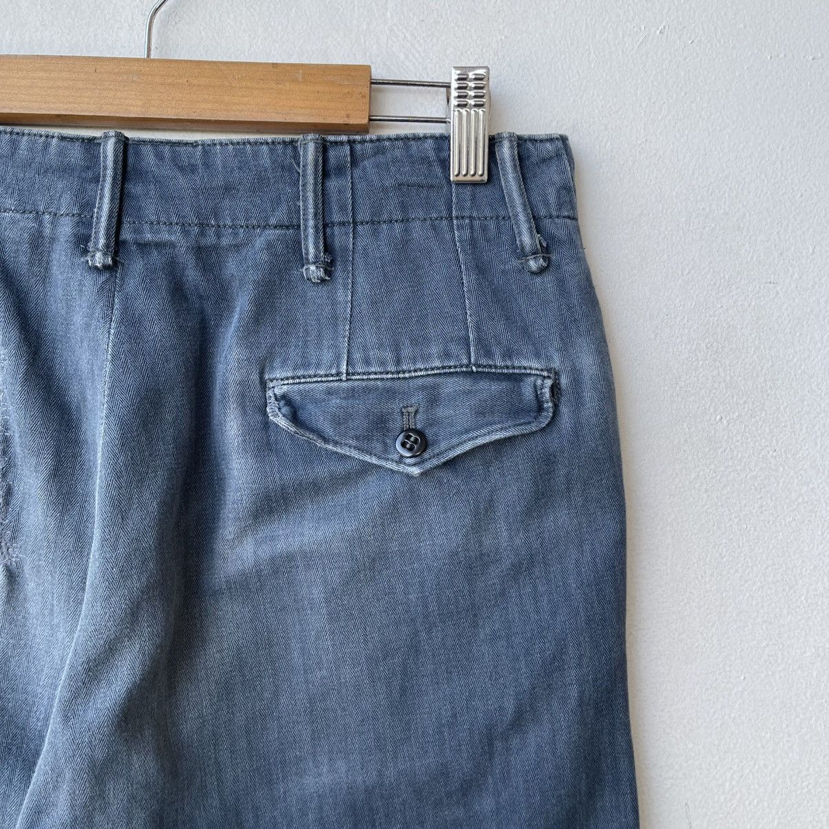 RRL Ralph Lauren RRL Ralph Lauren Herringbone Twill (HBT) Officer Trousers Size US 28 / EU 44 - 12 Thumbnail