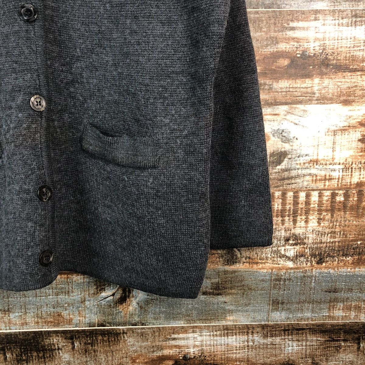 Homespun Knitwear × Japanese Brand Japanese Brand Grey Cardigan Knitwear #A2375 Size US M / EU 48-50 / 2 - 8 Thumbnail