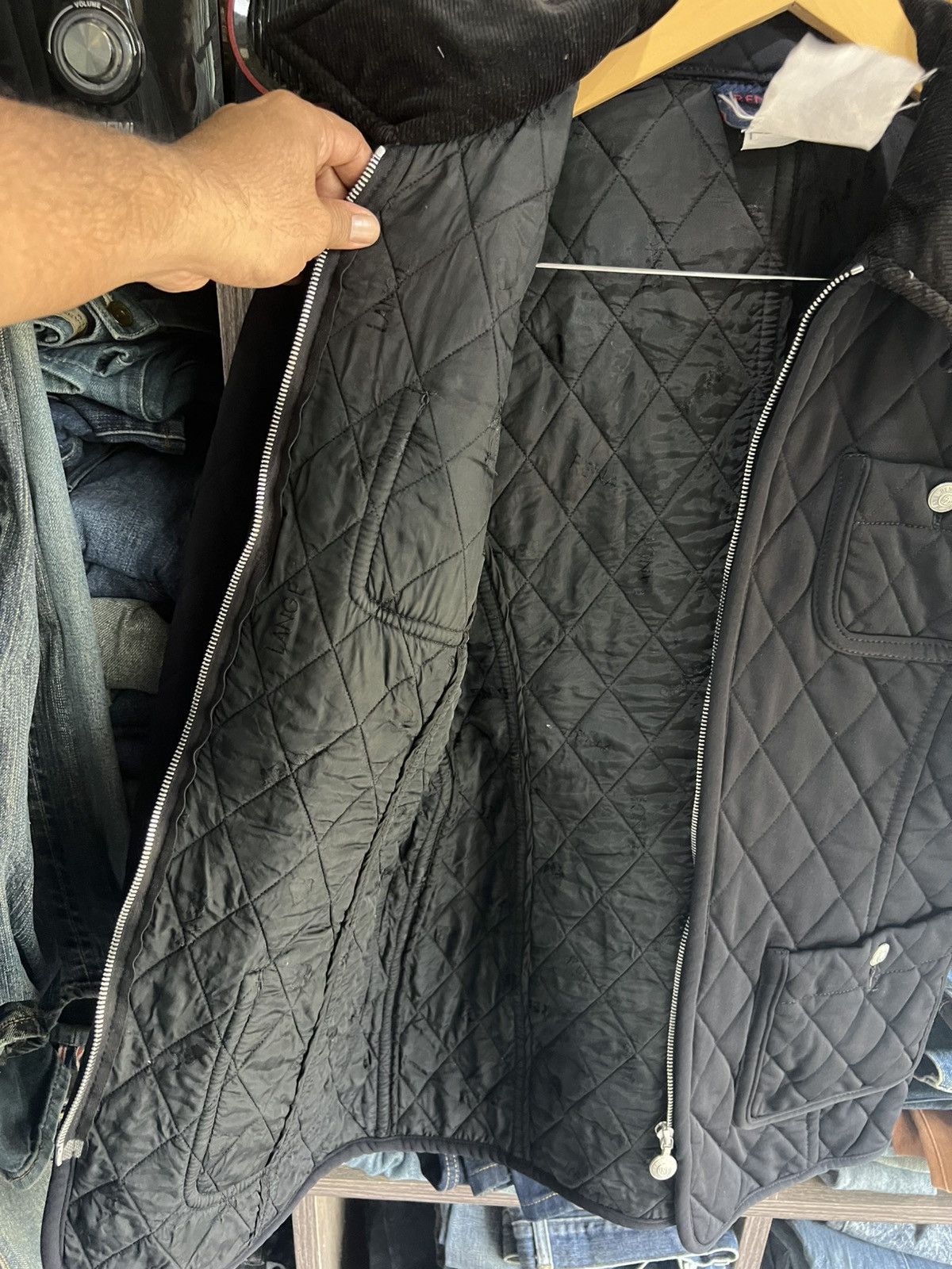 Other 🔥Rena Lange Jeans 4 Pockets Quilted Jacket Size S / US 4 / IT 40 - 10 Thumbnail