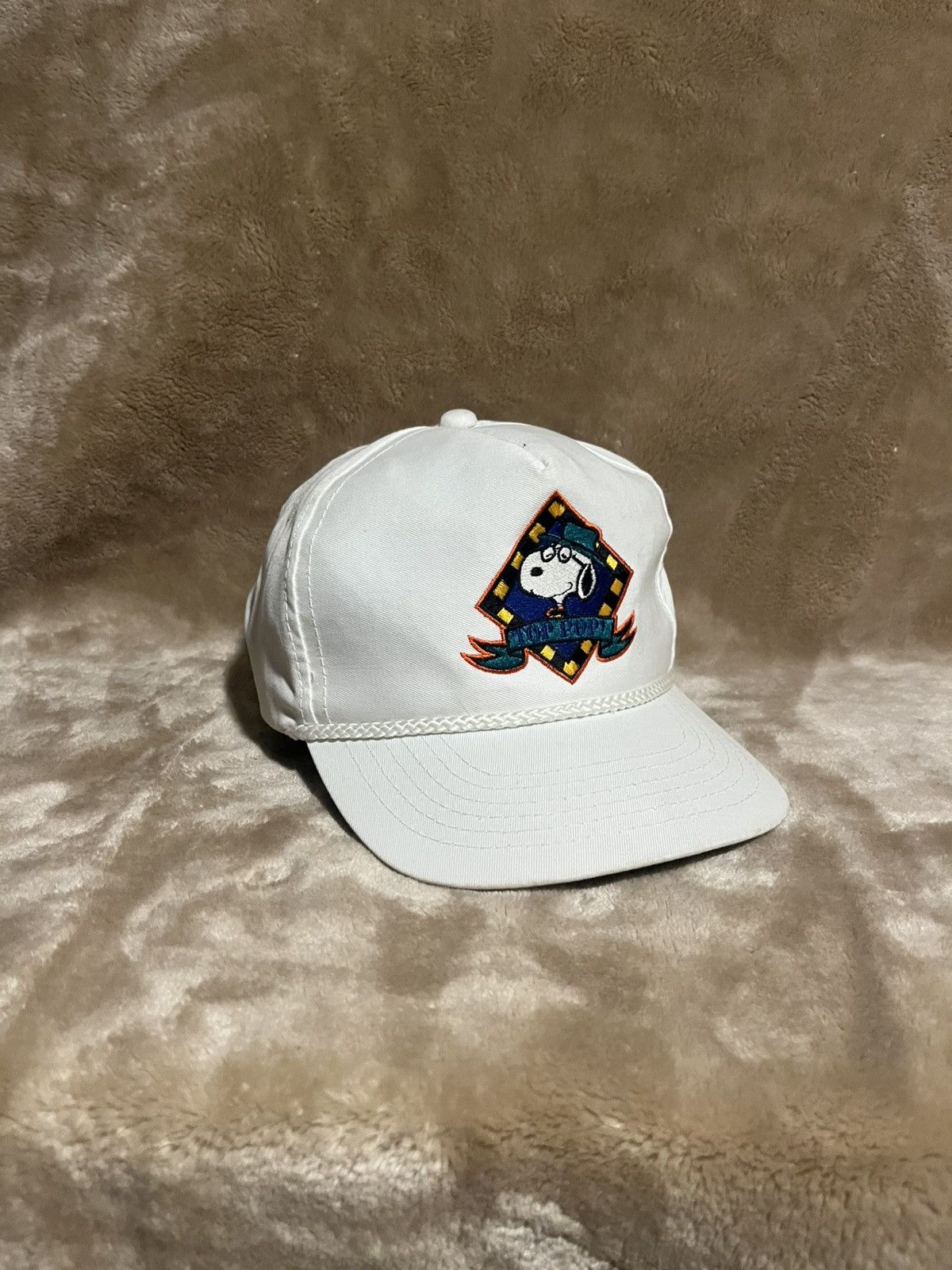 Peanuts 90s Snoopy Top Pop Grandpa Trucker Embroidered SnapBack hat Size ONE SIZE - 1 Thumbnail
