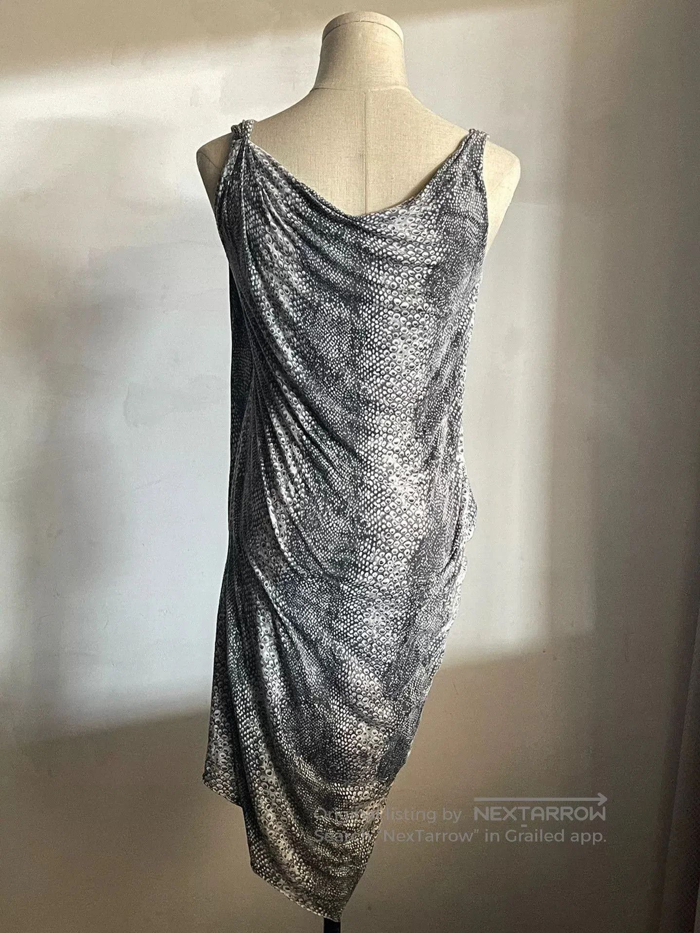 Helmut Lang Helmut Lang Snake Pattern Dress. Size S / US 4 / IT 40 - 3 Thumbnail