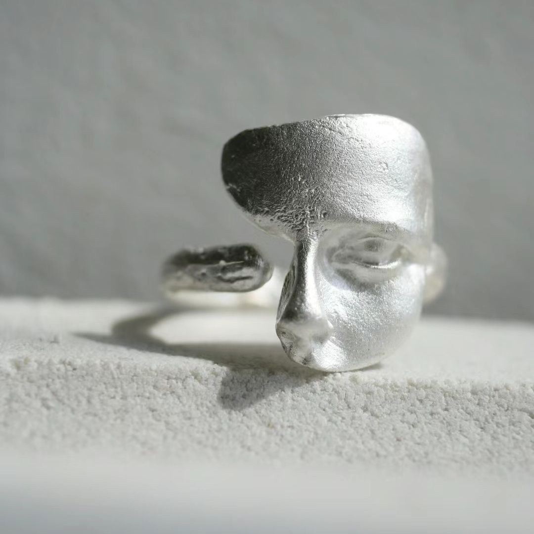 Jewelry Punk Jewelry Rings Open Size Chrome Ring (Size 7-13) Size ONE SIZE - 1 Thumbnail