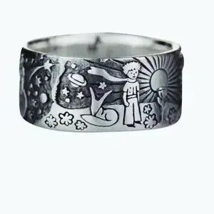 VIBE Vintage Ring Men Women Ring Size ONE SIZE - 4 Thumbnail