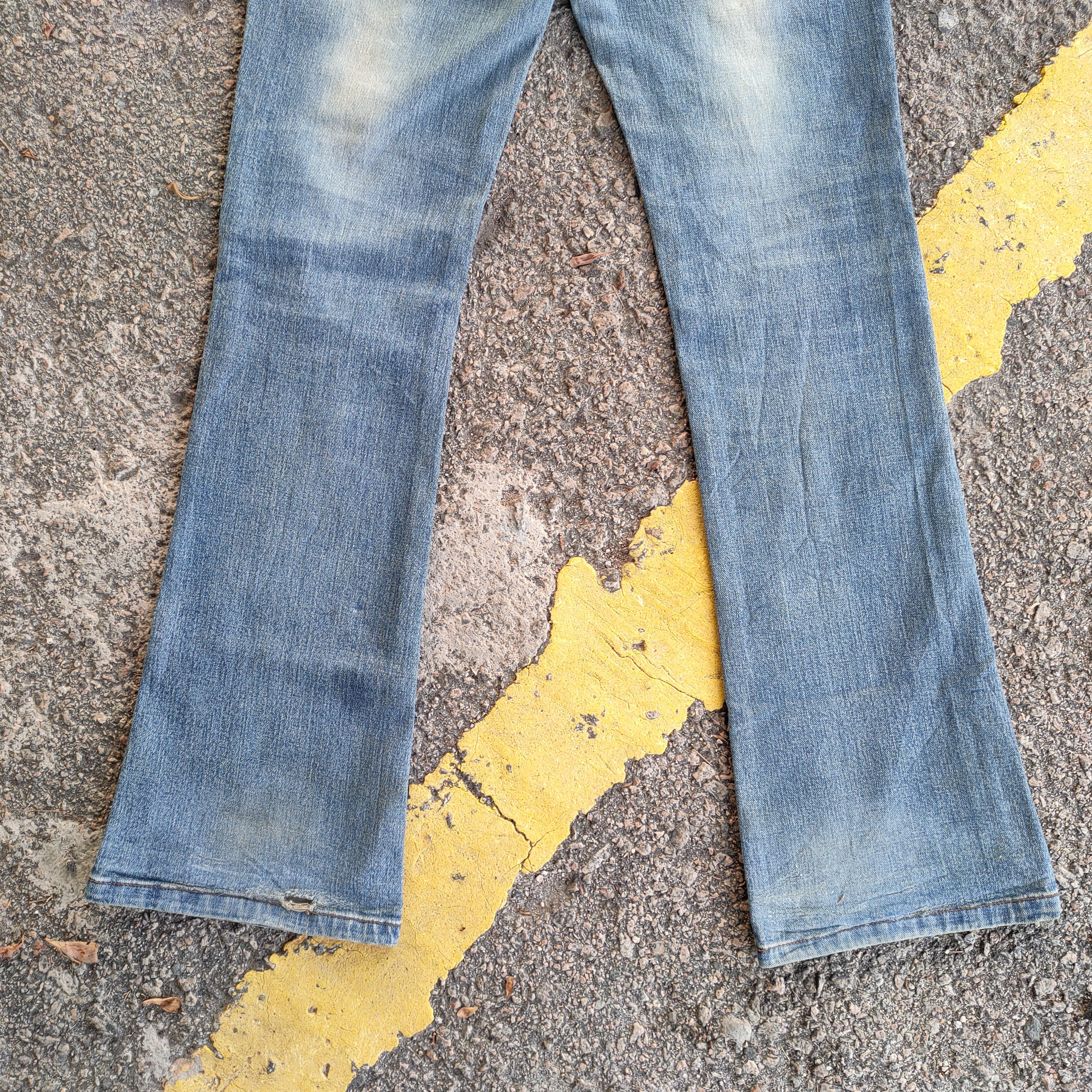 Japanese Brand × Jean × Vintage VINTAGE INTERFLOW FLARE FADED RIPPED JEANS DENIM PANTS Size US 31 - 9 Thumbnail