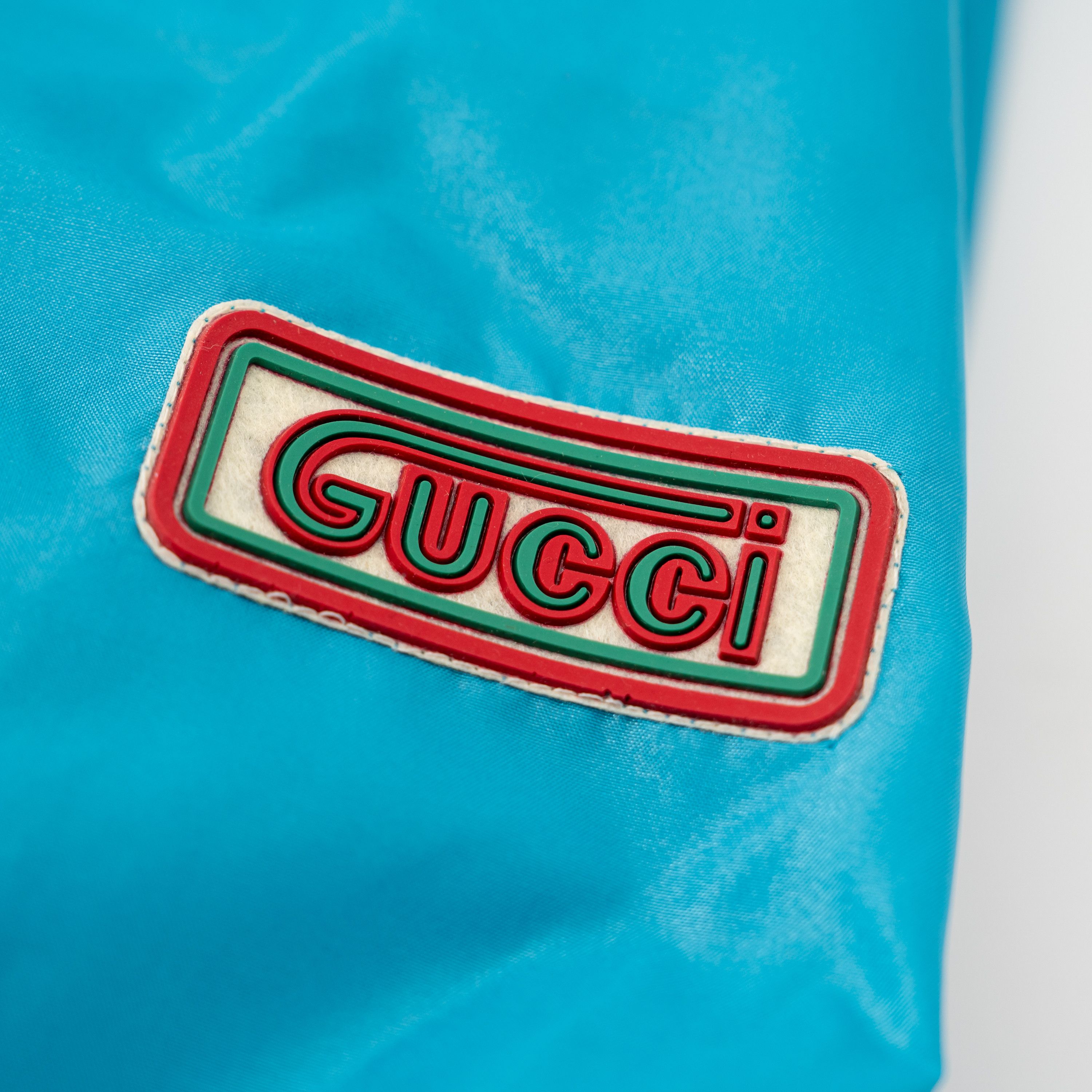Gucci 48 M Gucci Hooded Block Jacket Windbreaker Blue Beige Red Size US M / EU 48-50 / 2 - 9 Thumbnail