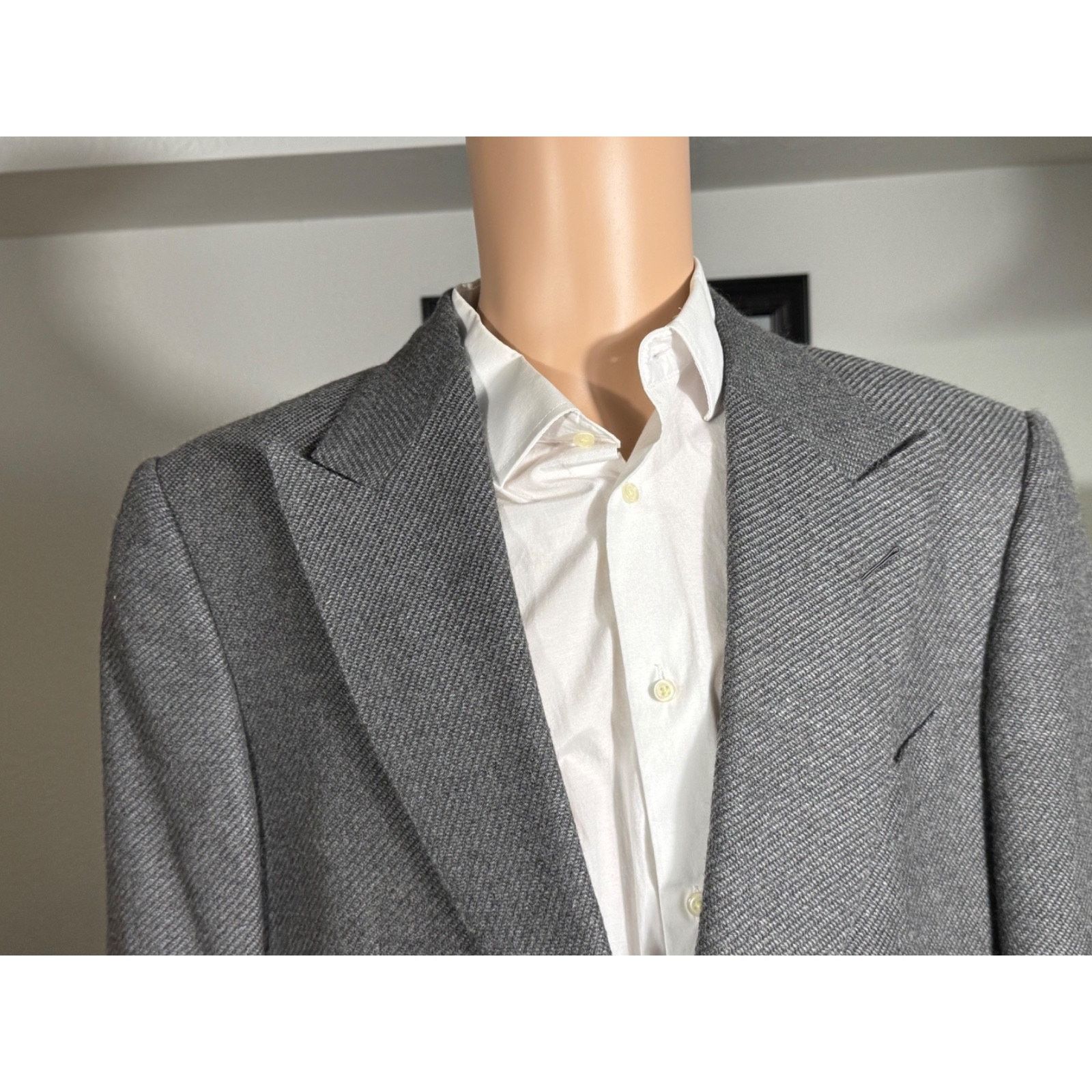 Tom Ford Tom Ford Gray Alpaca Cashmere Tweed Blazer Jacket 44R Peak Size 44R - 9 Thumbnail