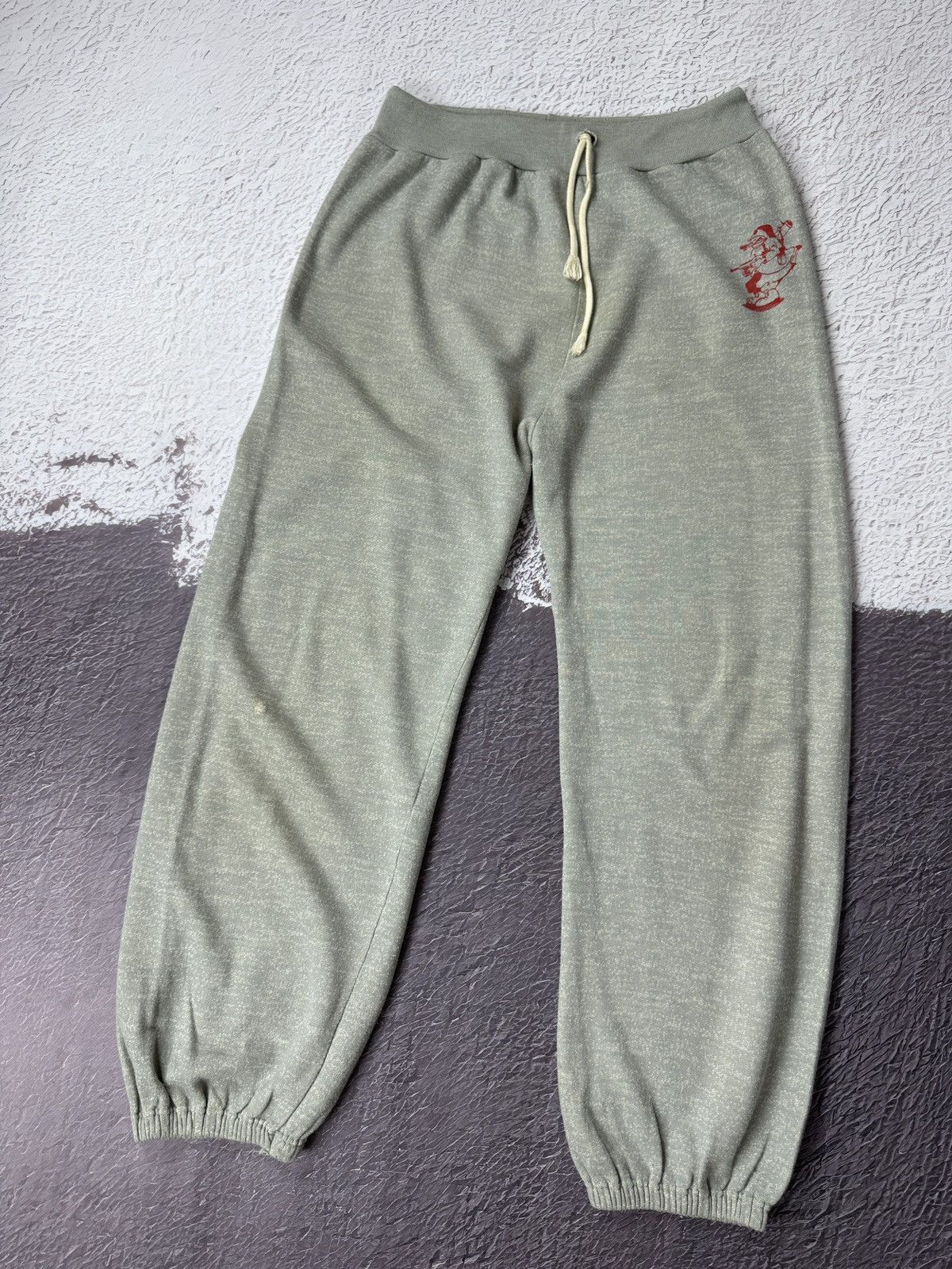 Japanese Brand Vintage 70s 80s Rare Japanese style grey rare sweatpants Size US 34 / EU 50 - 2 Thumbnail