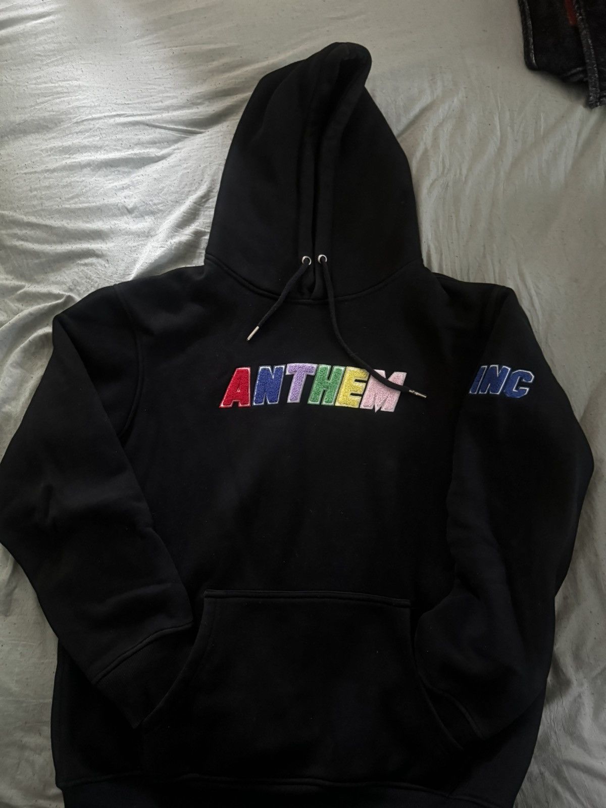 Vintage Anthem black hoodie Size US L / EU 52-54 / 3 - 2 Thumbnail