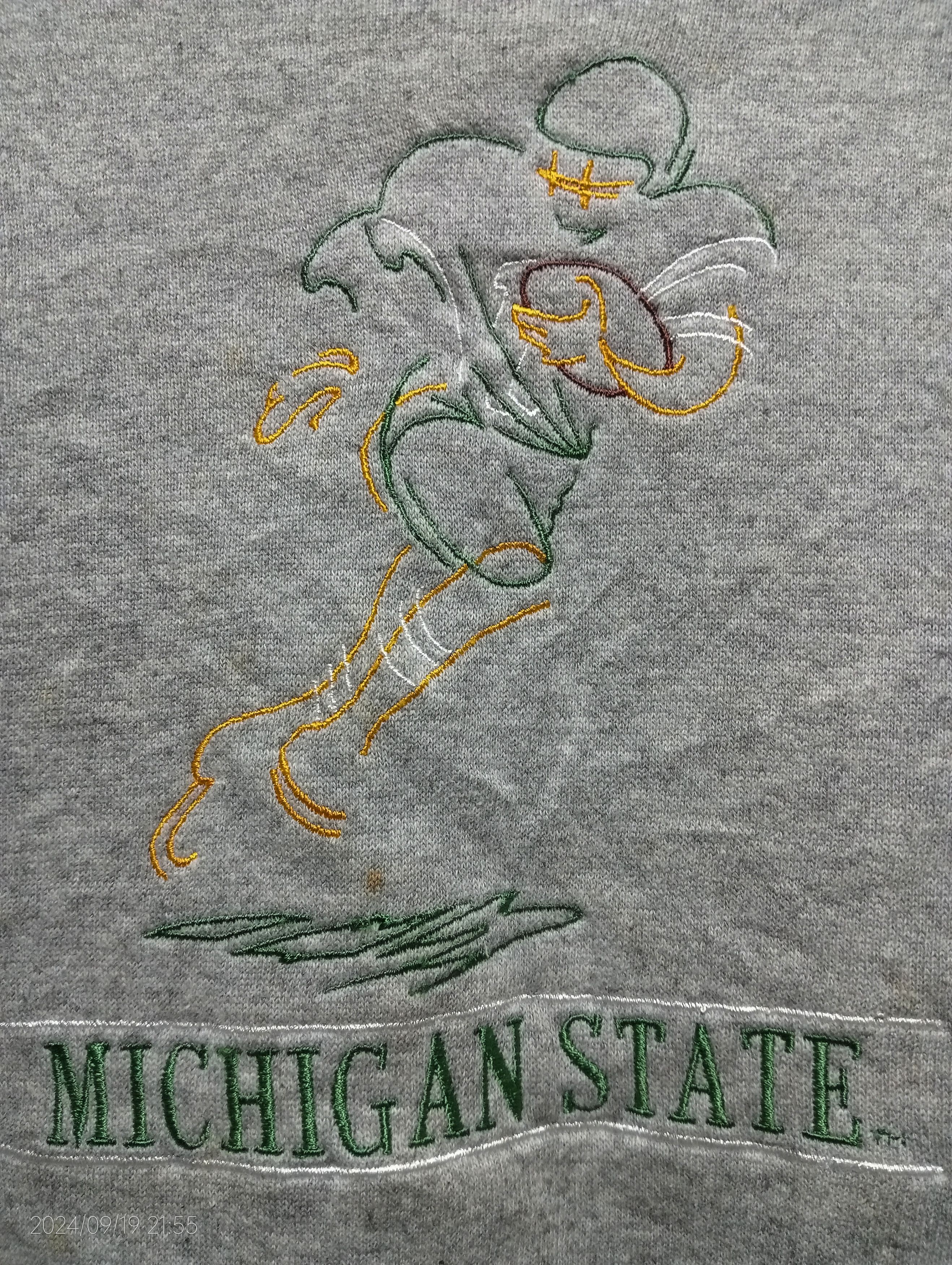 Vintage Vintage '90s Michigan State Embroidery Crewneck Sweatshirt Size US M / EU 48-50 / 2 - 4 Thumbnail