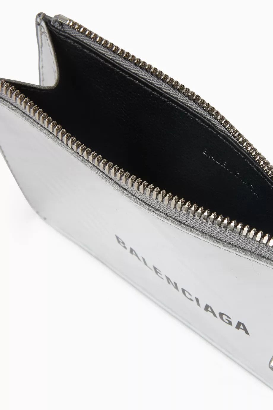 Balenciaga o1bcso1str1124 Size: OS / Cash Long Coin Card Holder Silver Size ONE SIZE - 3 Thumbnail