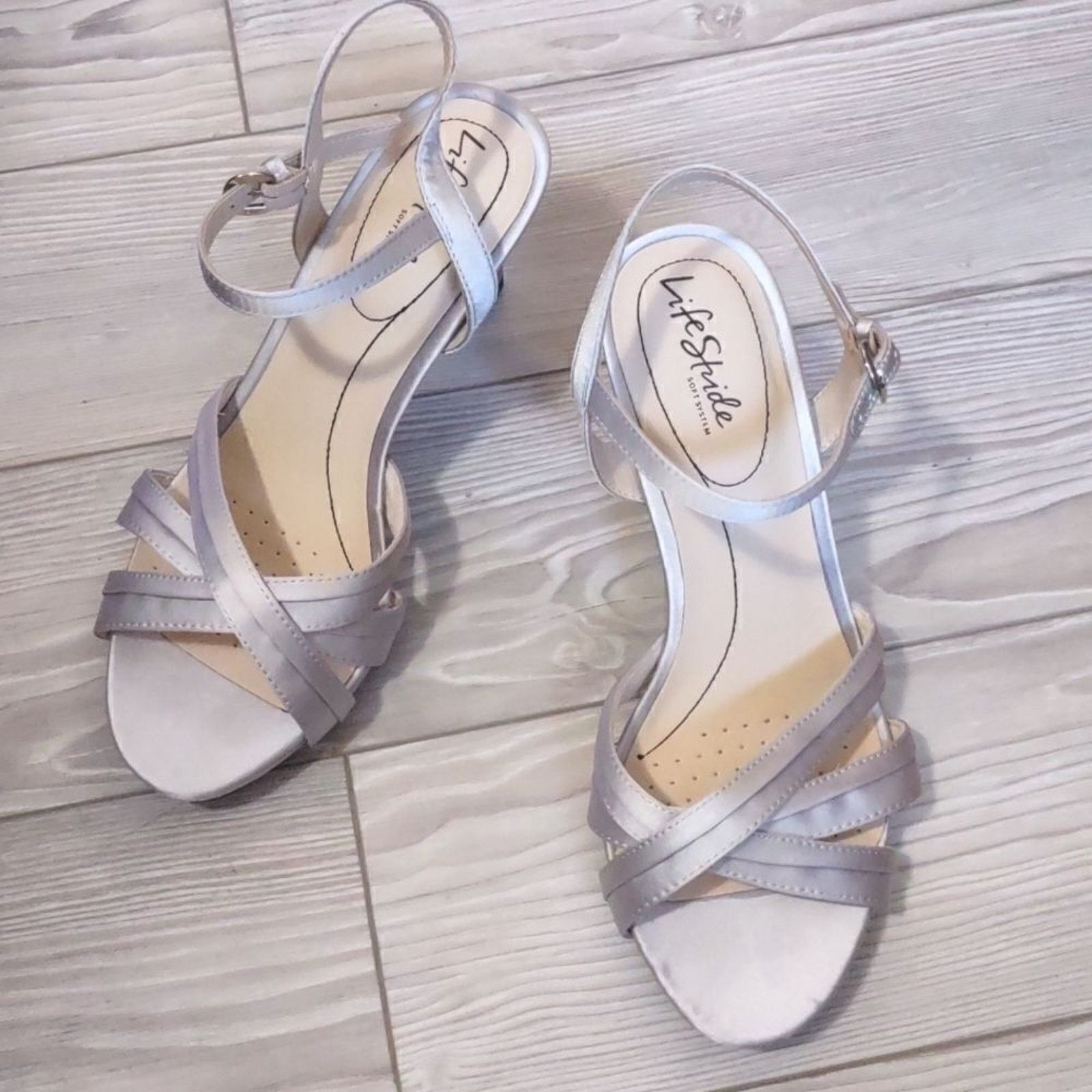 Other (14-2504) Life Stride Women's Open Toe Heels Size 8.5W Size US 8.5 / IT 38.5 - 2 Thumbnail