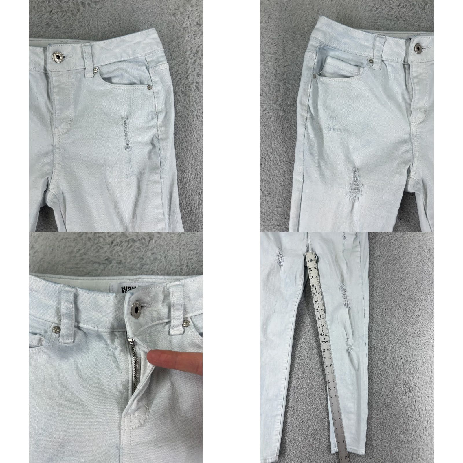 Vintage Wax Jean Women's Jeans Skinny 0 Blue Denim Cotton Blend Stretch Adult Regular Size 25" / US 0 / IT 36 - 8 Thumbnail