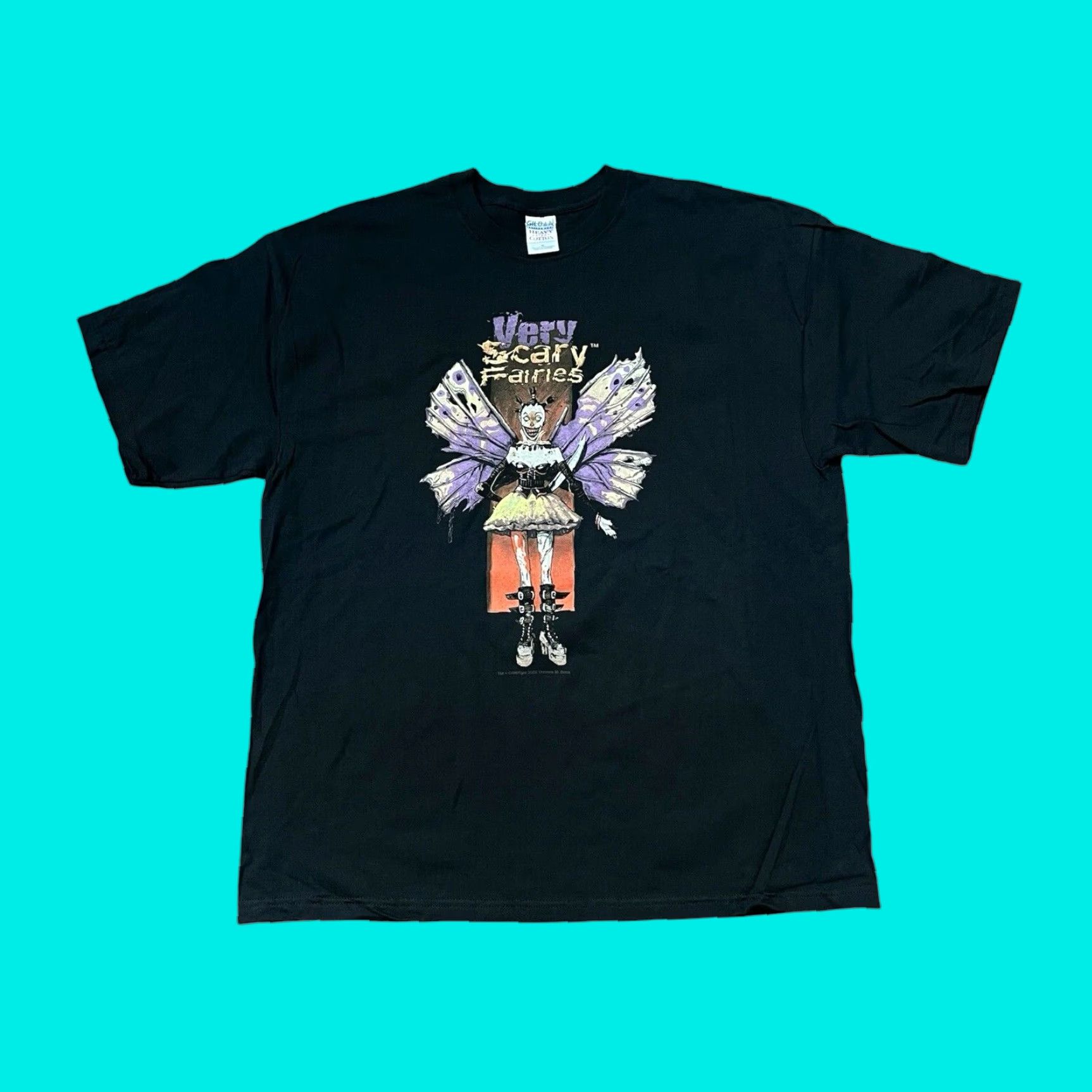 Vintage VINTAGE Thomas Baxa Magic The Gathering D&D Fairies Dark Art T-Shirt Men XL Black 90s Horror Fantasy Y2K Size US XL / EU 56 / 4 - 1 Thumbnail
