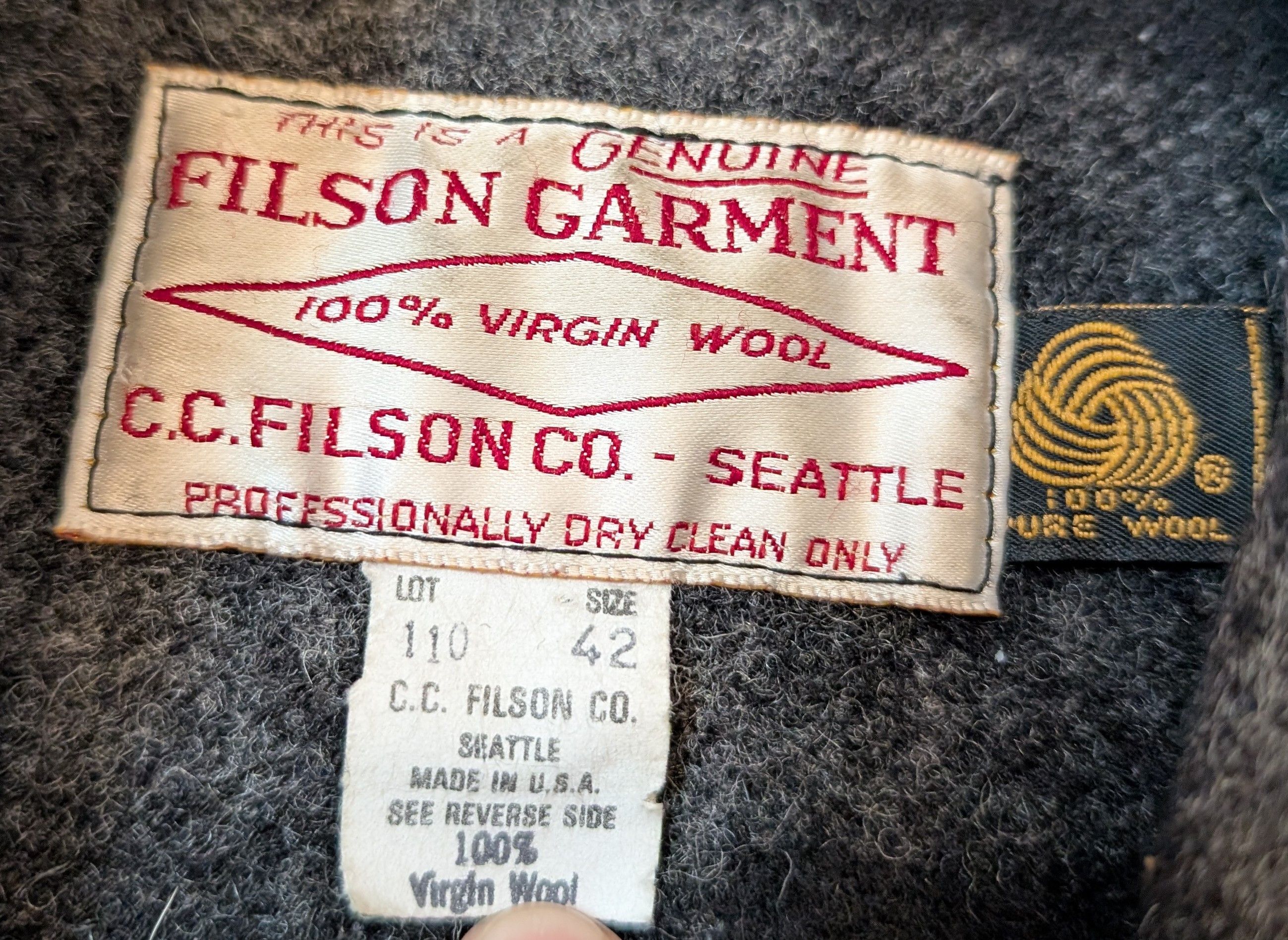 Filson VTG Filson Style 110 Mackinaw Wool Cruiser Jacket Size 42 Size US L / EU 52-54 / 3 - 3 Thumbnail