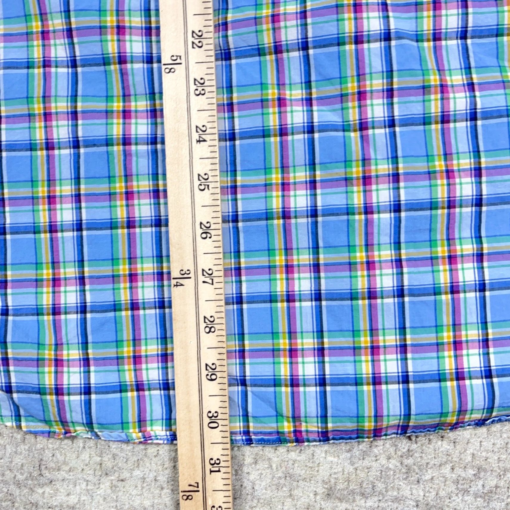 Polo Ralph Lauren Ralph Lauren Shirt Men XXL 2XL Blue Plaid Classic Fit Button Up Poplin Dress A93 Size 48R - 6 Thumbnail