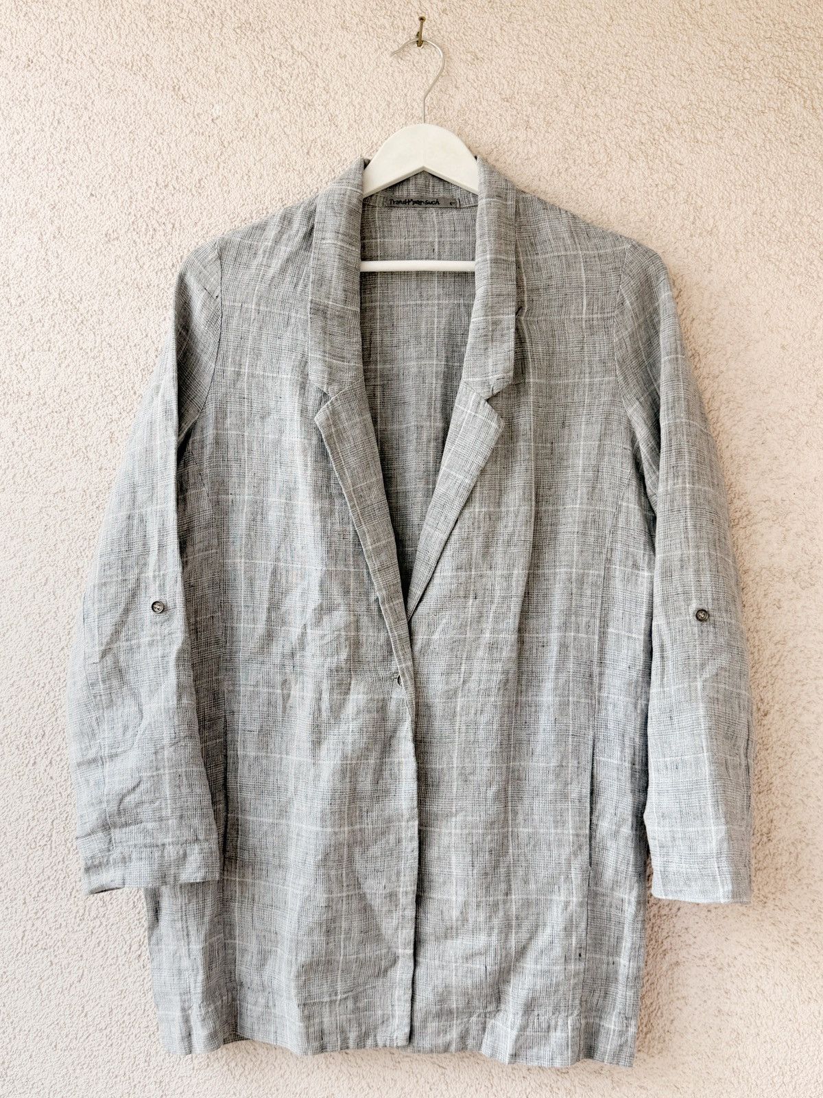 Transit Transit Par Such Women Elongated Linen Long Blazer Jacket S Size S / US 4 / IT 40 - 1 Thumbnail