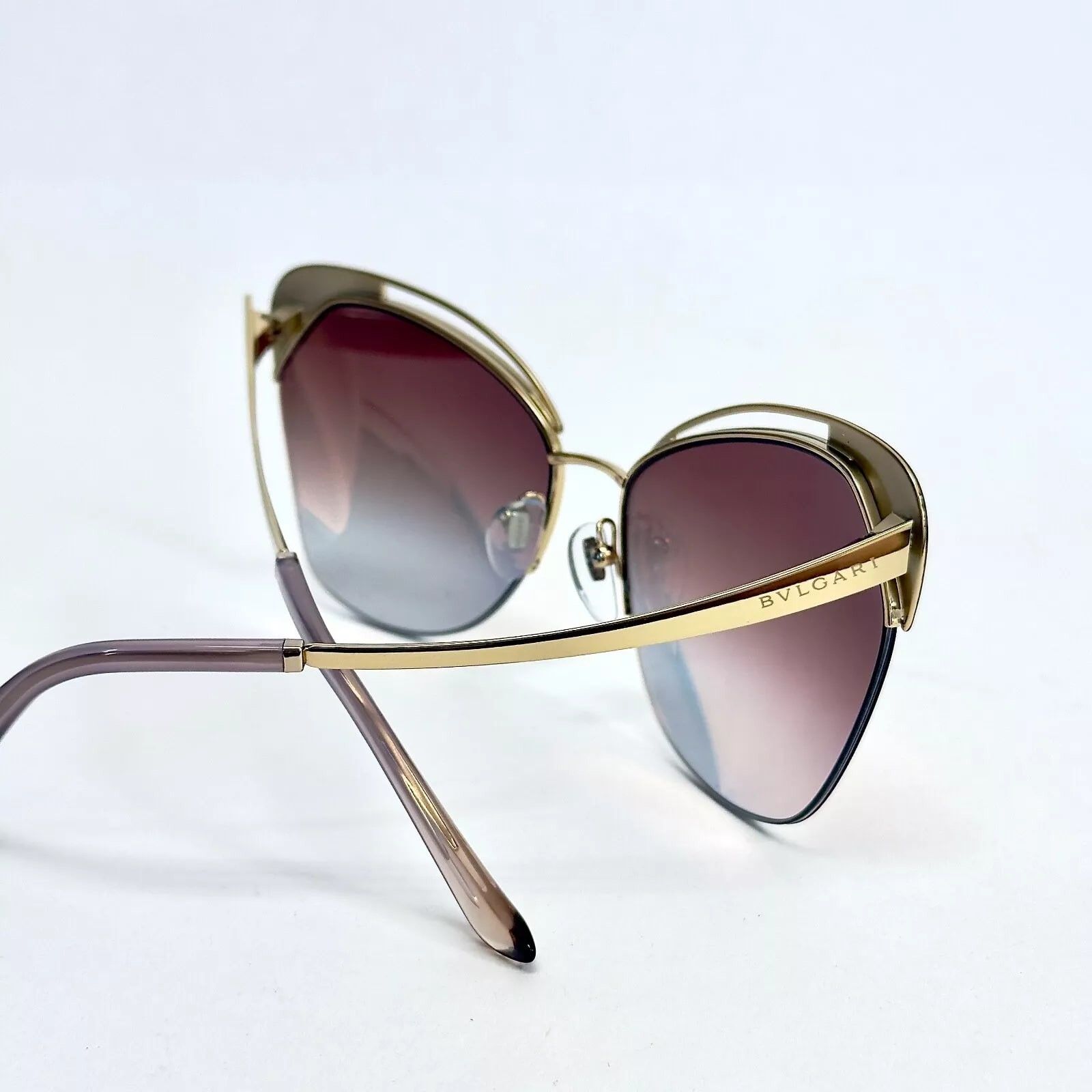 Bvlgari BVLGARI Serpenti BV6161 Pink Mirrored Enamel Sunglasses 6161 Size ONE SIZE - 7 Thumbnail