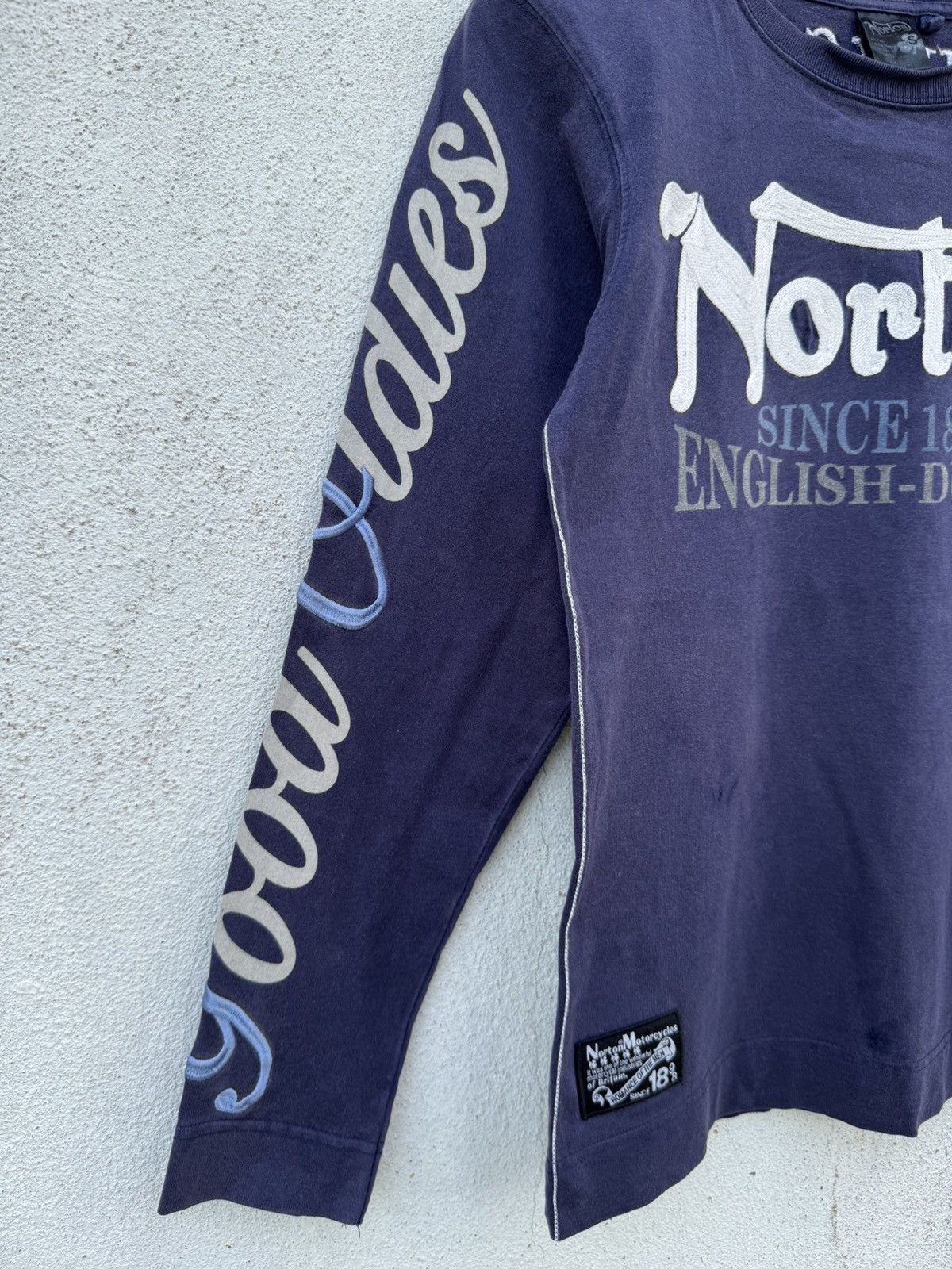 Norton Thrashed Distressed Norton Grunge Tees Size US XS / EU 42 / 0 - 4 Thumbnail