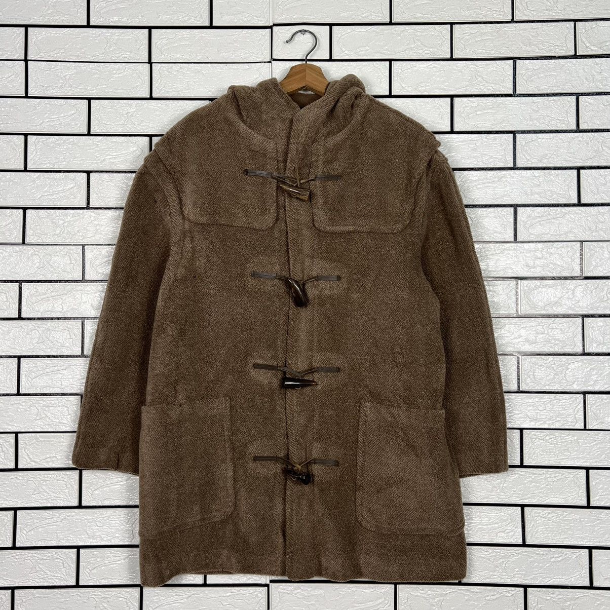 Gloverall Vintage GLOVERALL Herringbone Pattern Duffle Coat #4087-C186 Size US M / EU 48-50 / 2 - 9 Thumbnail