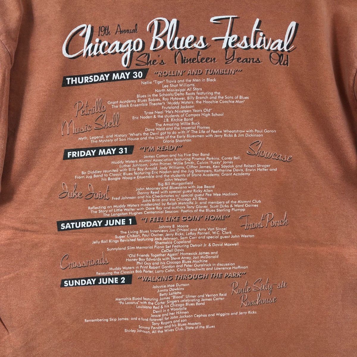 Band Tees × Vintage Vintage Chicago Blues Festival Tee Shirt Band Tees Size US M / EU 48-50 / 2 - 5 Thumbnail