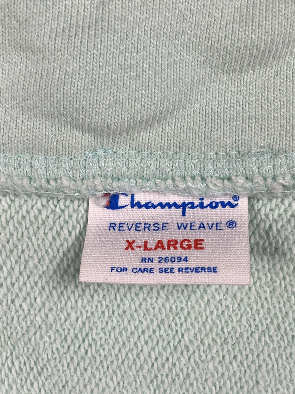 Champion Vintage y2k Reverse Weave Mint Green Quarter Zipper Size US L / EU 52-54 / 3 - 8 Thumbnail