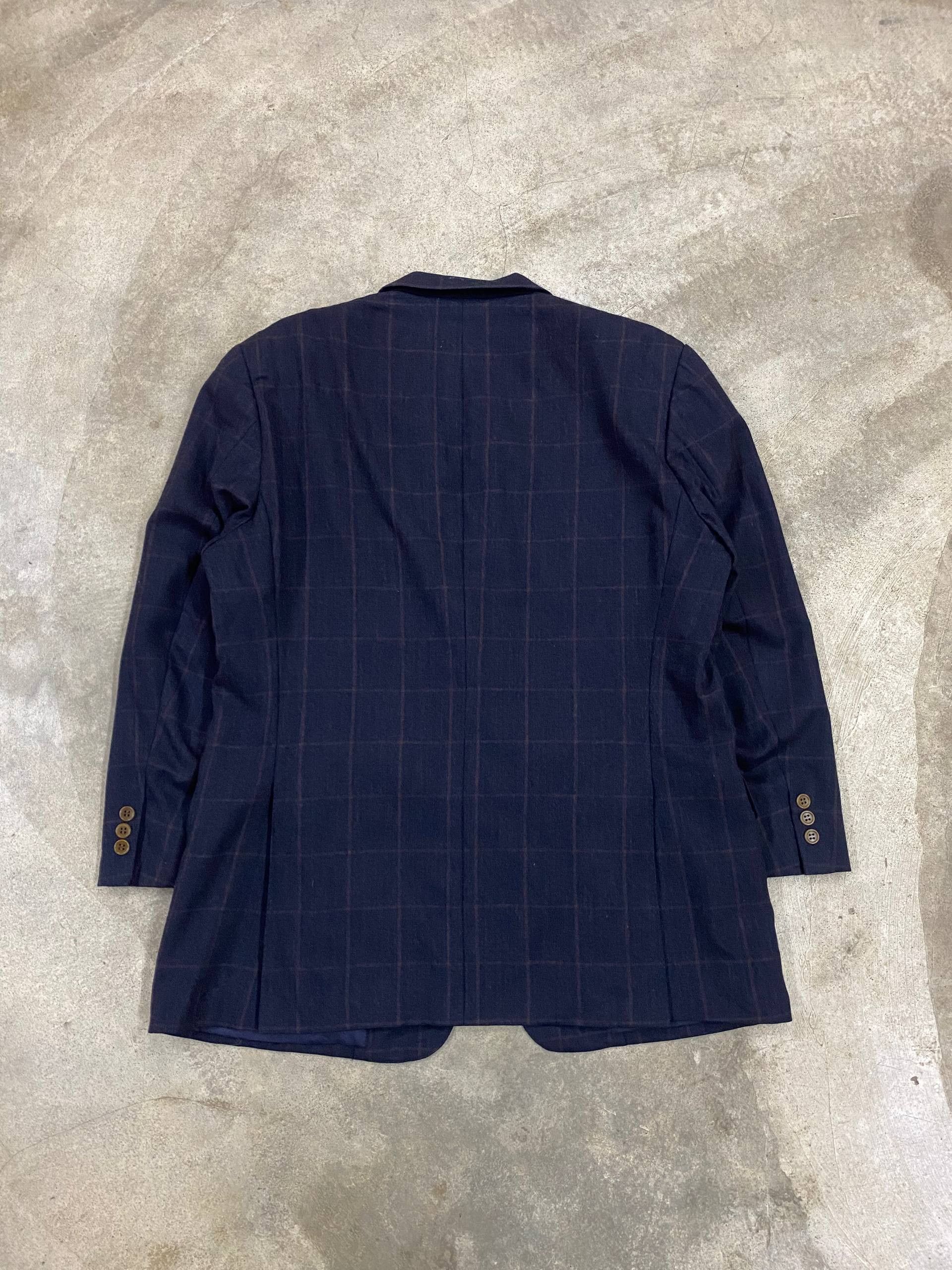 Givenchy Vintage Givenchy Plaid Blazer Jacket Size 40R - 2 Thumbnail