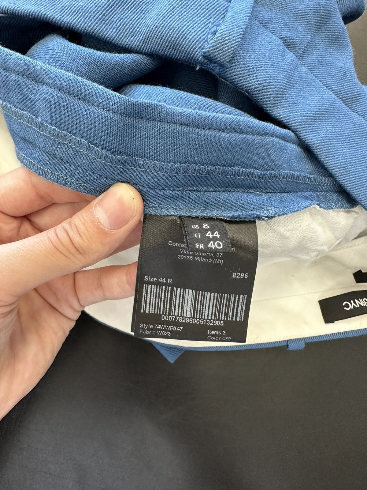 Calvin Klein 205W39NYC Raf Simons Calvin Klein Marching Band Pants blue orange Size US 29 - 9 Thumbnail