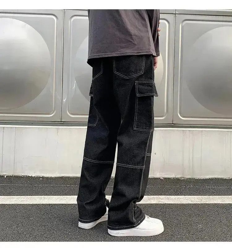 Japanese Brand × Jean Skateboard Baggy Carpenter Denim Jeans Cargo y2k Size US 32 / EU 48 - 4 Thumbnail