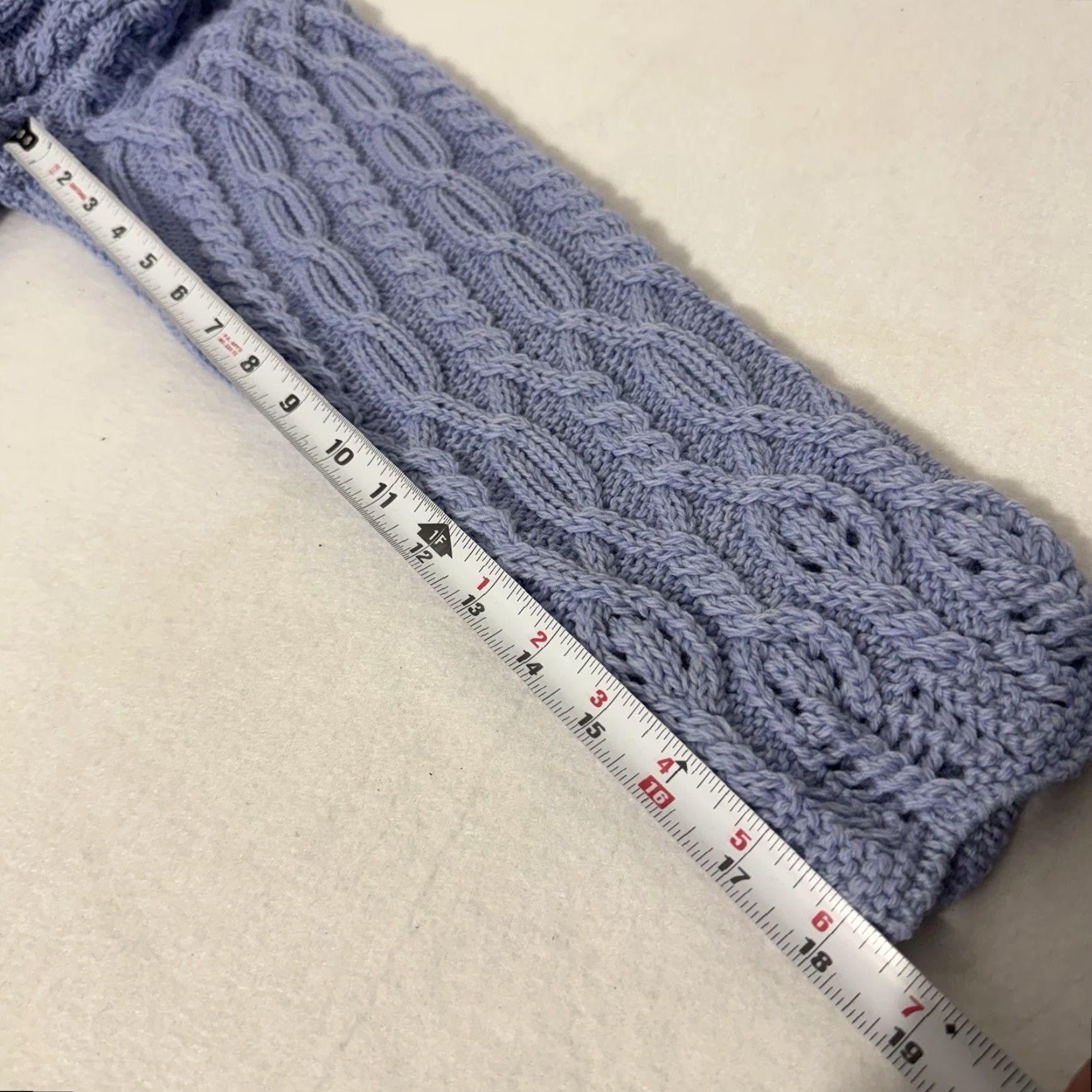 Vintage Aran Crafts Ireland Fisherman's Sweater Cardigan Blue Women Sz S Merino Pockets Size S / US 4 / IT 40 - 4 Thumbnail