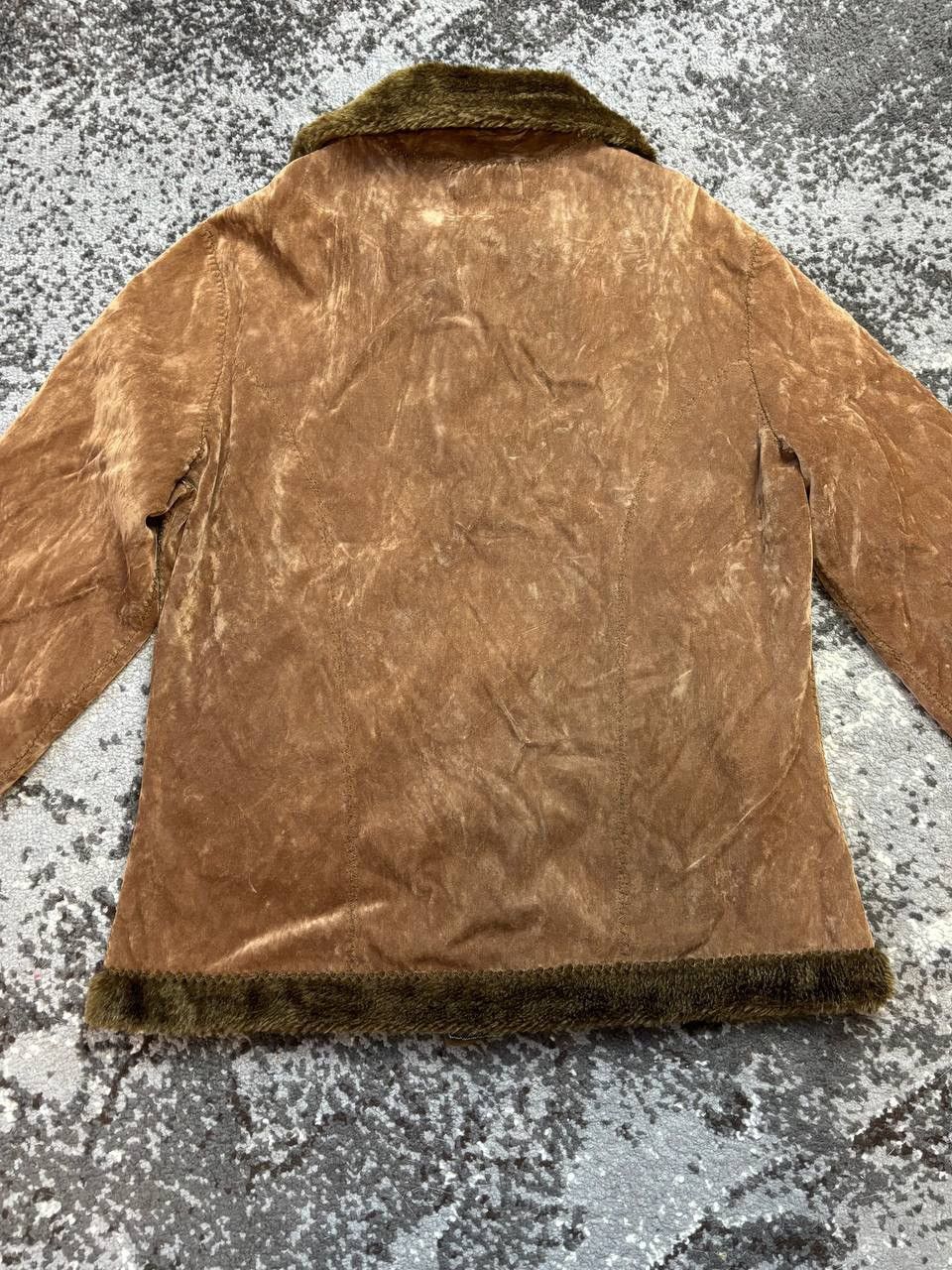 If Six Was Nine × Vintage Vintage Y2K Suede Leather Style Fur Faux Collar Sleeve Jack Size US S / EU 44-46 / 1 - 7 Thumbnail